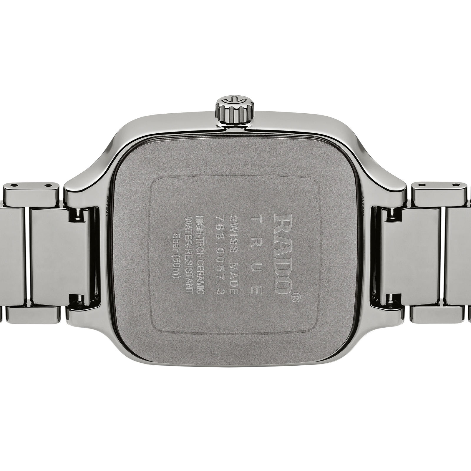 Rado True Square R27077702 Ceramic Automatic Grey Watch | 38mm Diamonds - Image 3