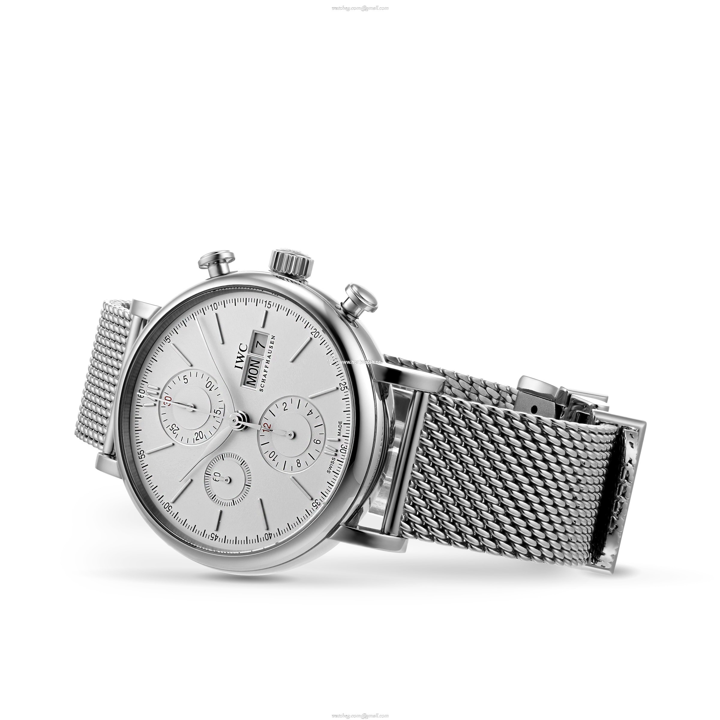 IWC Portofino IW391028 Automatic Chronograph - 42mm Stainless Steel White Dial - Image 2