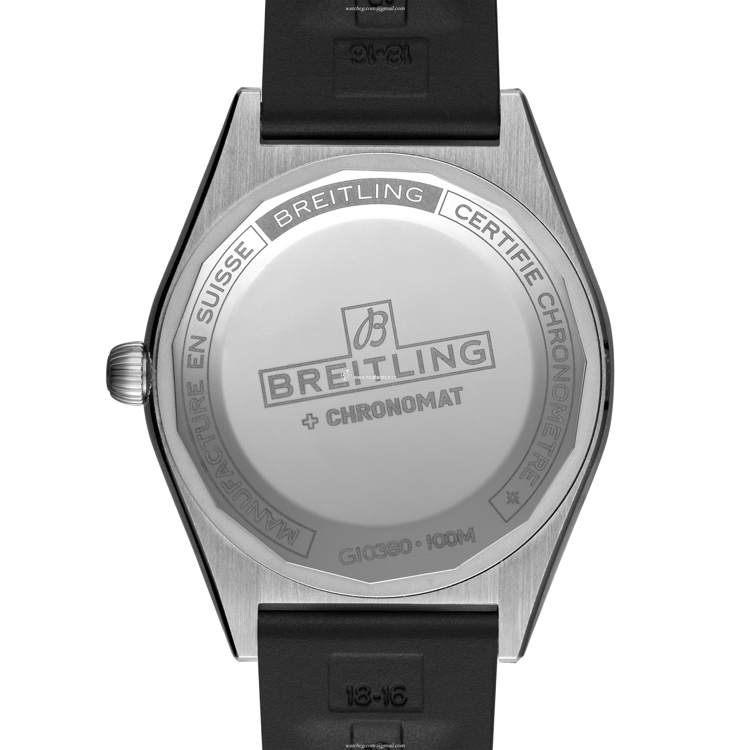 Breitling Chronomat 36mm Automatic Blue Dial - Stainless Steel Rubber Strap - Image 2