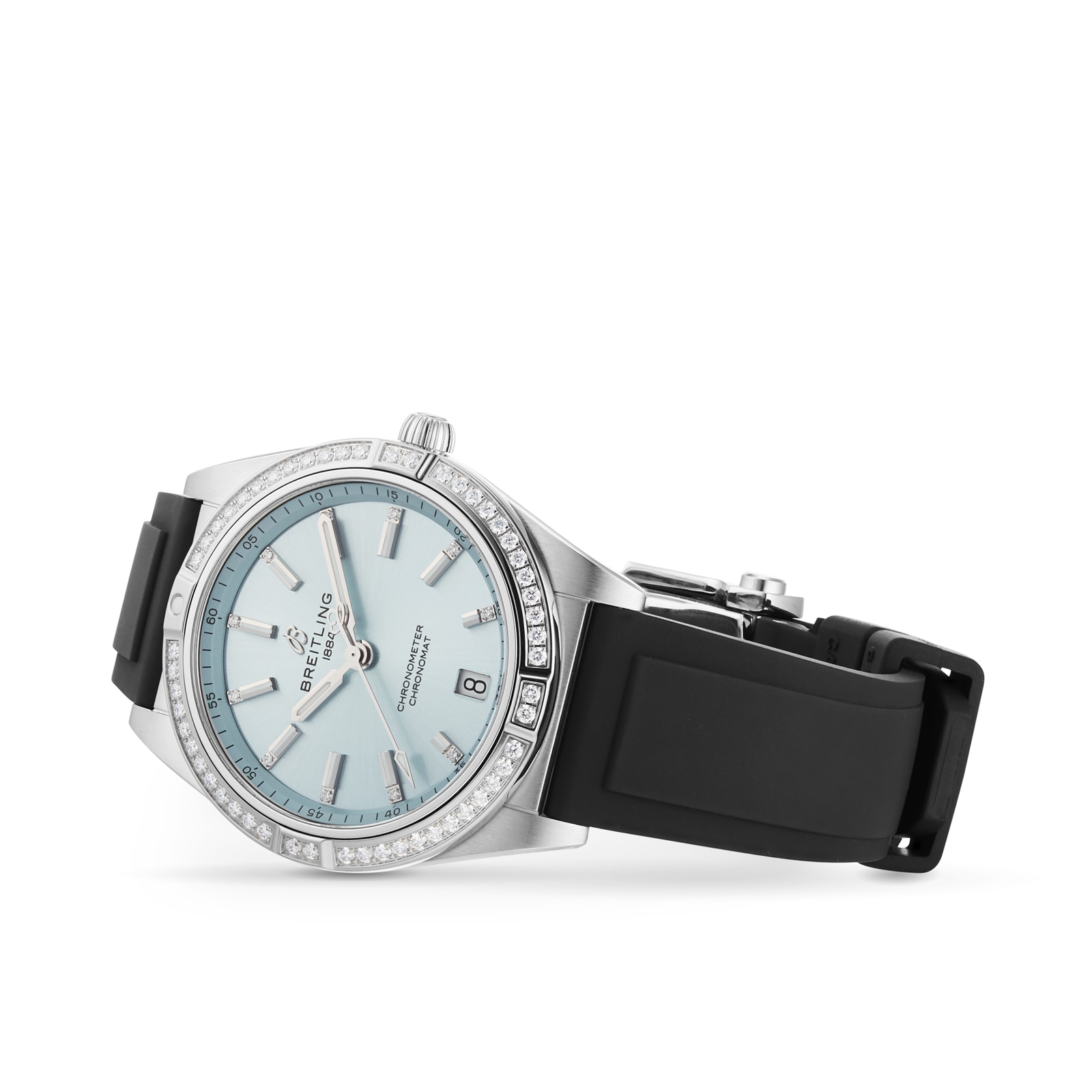 Breitling Chronomat 36mm Automatic Blue Dial - Stainless Steel Rubber Strap - Image 3