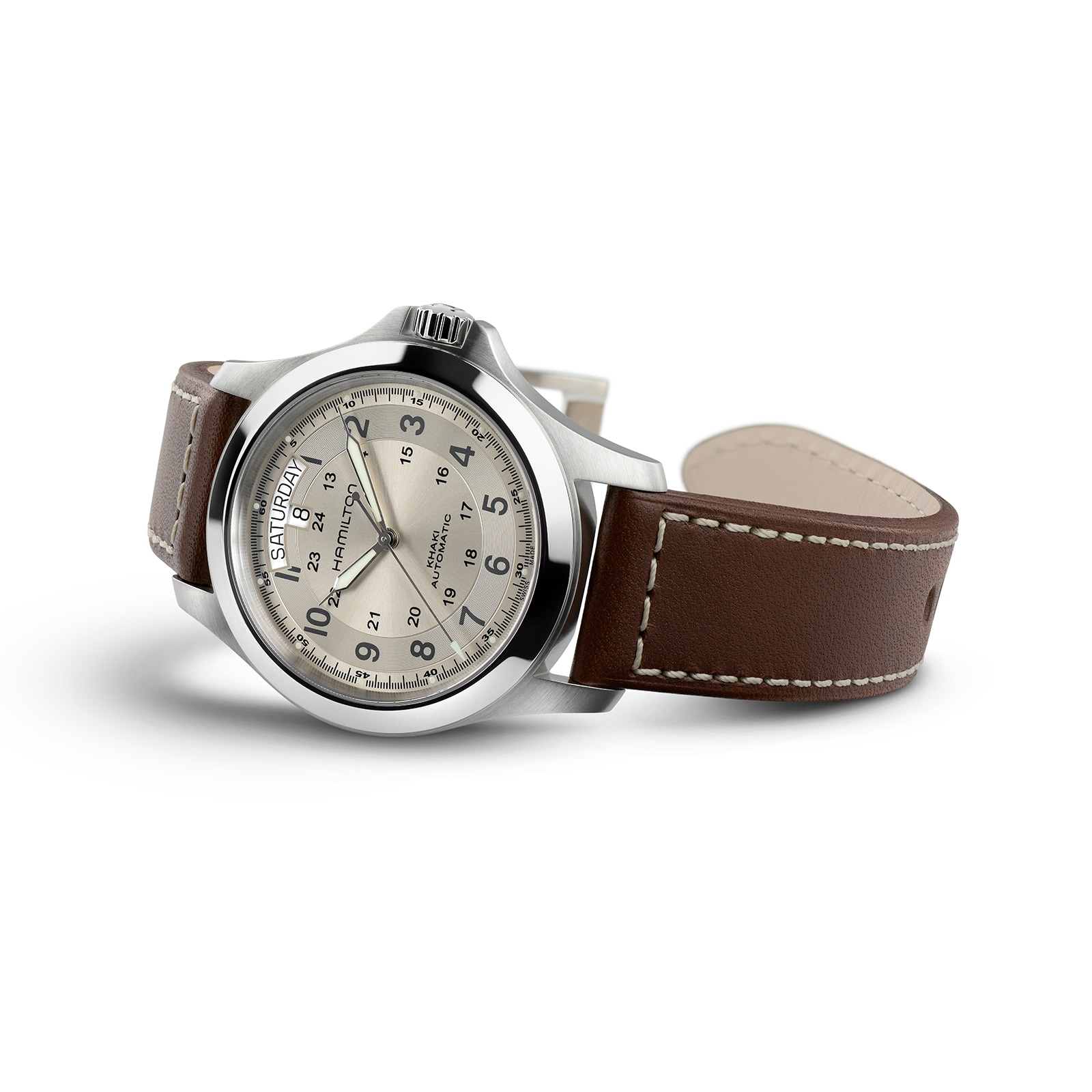 Hamilton Khaki Field H64455523 Automatic - 40mm Stainless Steel Beige Dial - Image 3