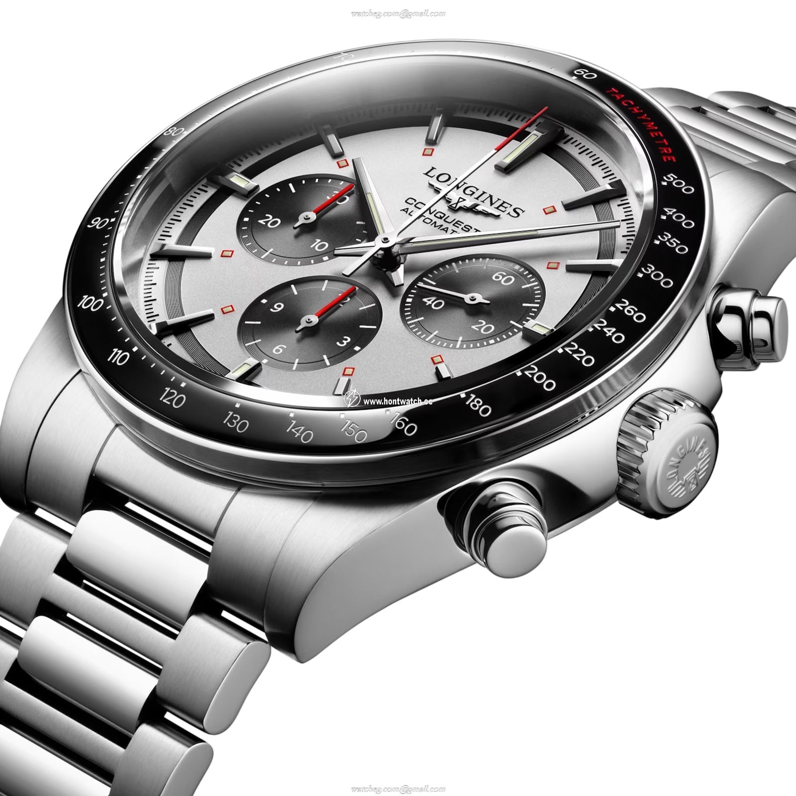 Longines Conquest L38354726 Automatic Watch - 42mm Silver Dial - Stainless Steel & Ceramic - Image 2