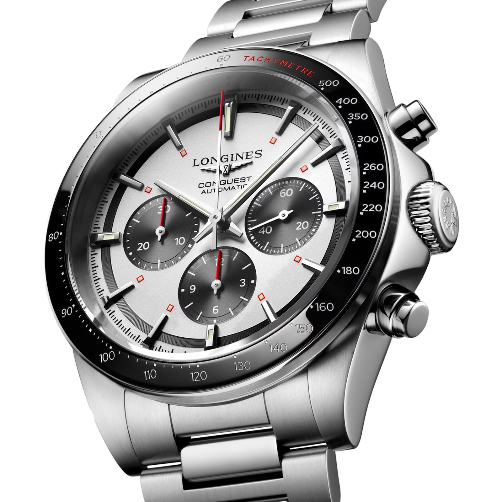 Longines Conquest L38354726 Automatic Watch - 42mm Silver Dial - Stainless Steel & Ceramic - Image 3