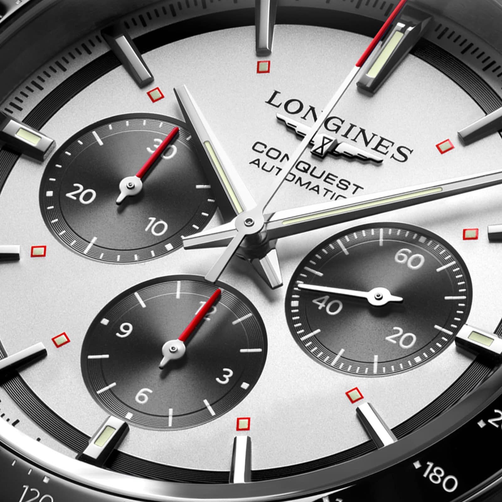 Longines Conquest L38354726 Automatic Watch - 42mm Silver Dial - Stainless Steel & Ceramic - Image 4
