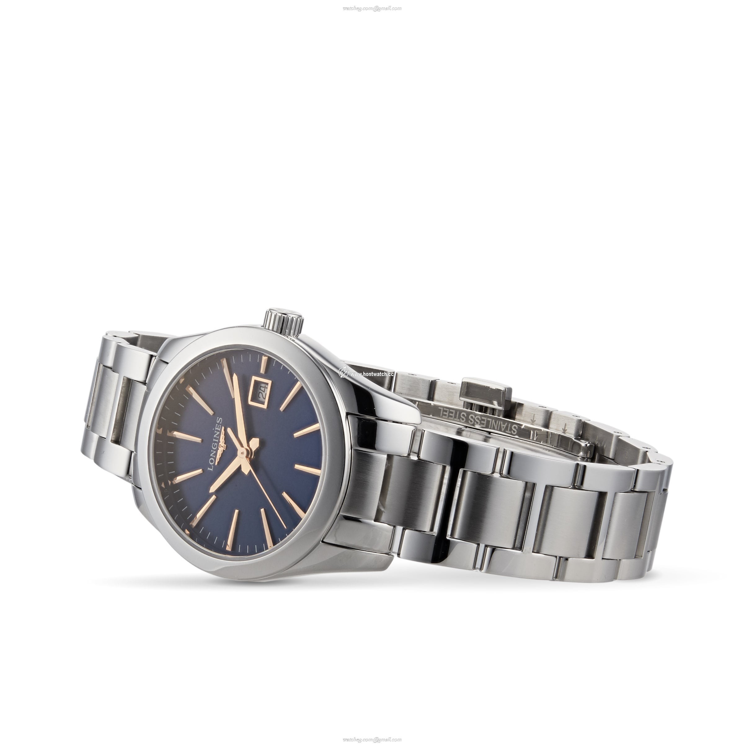 Longines Conquest L22864926 | 29.5mm Blue Dial | Stainless Steel Quartz Watch - Image 2