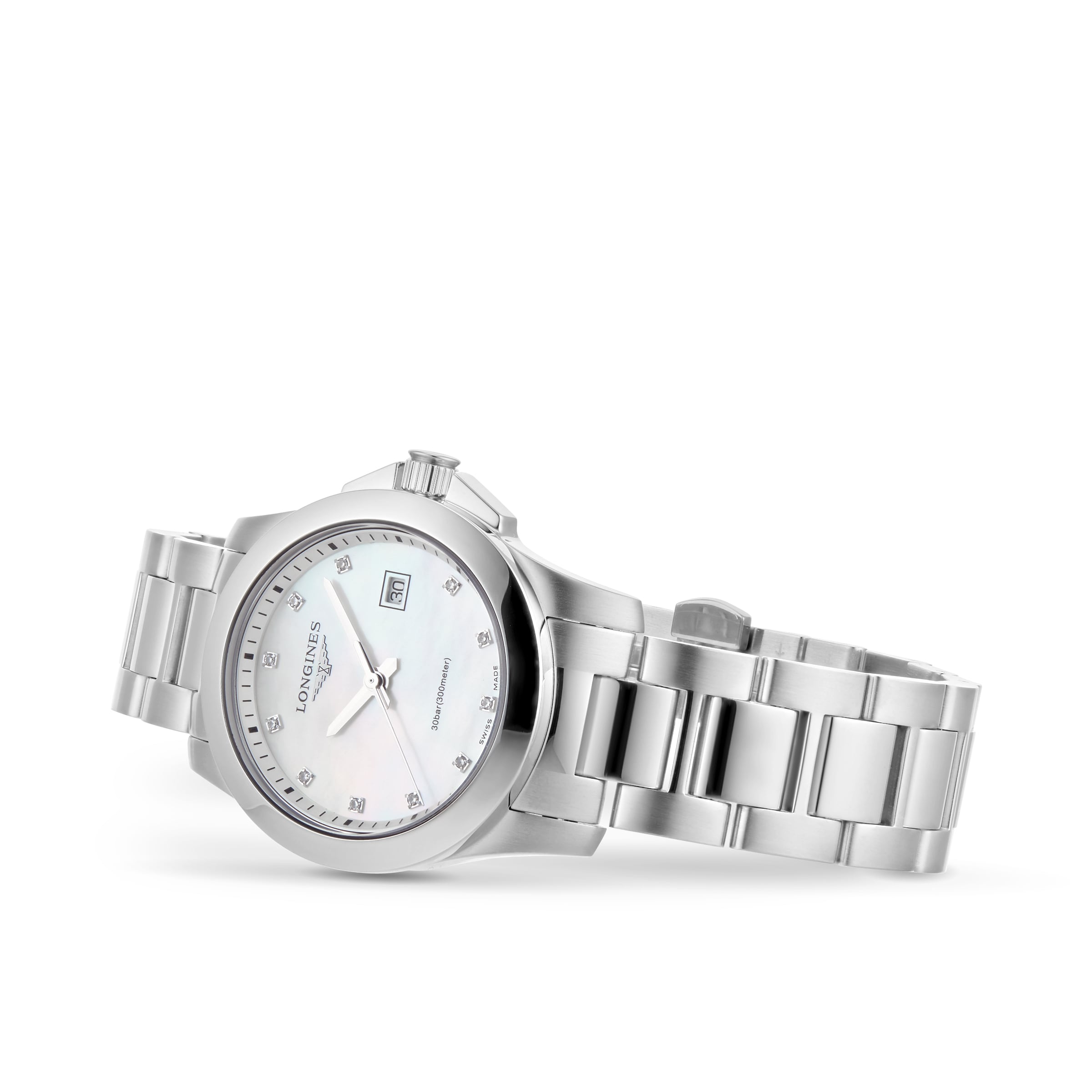 Longines Conquest L33764876 | 30mm Stainless Steel | Mother of Pearl Dial - Image 3