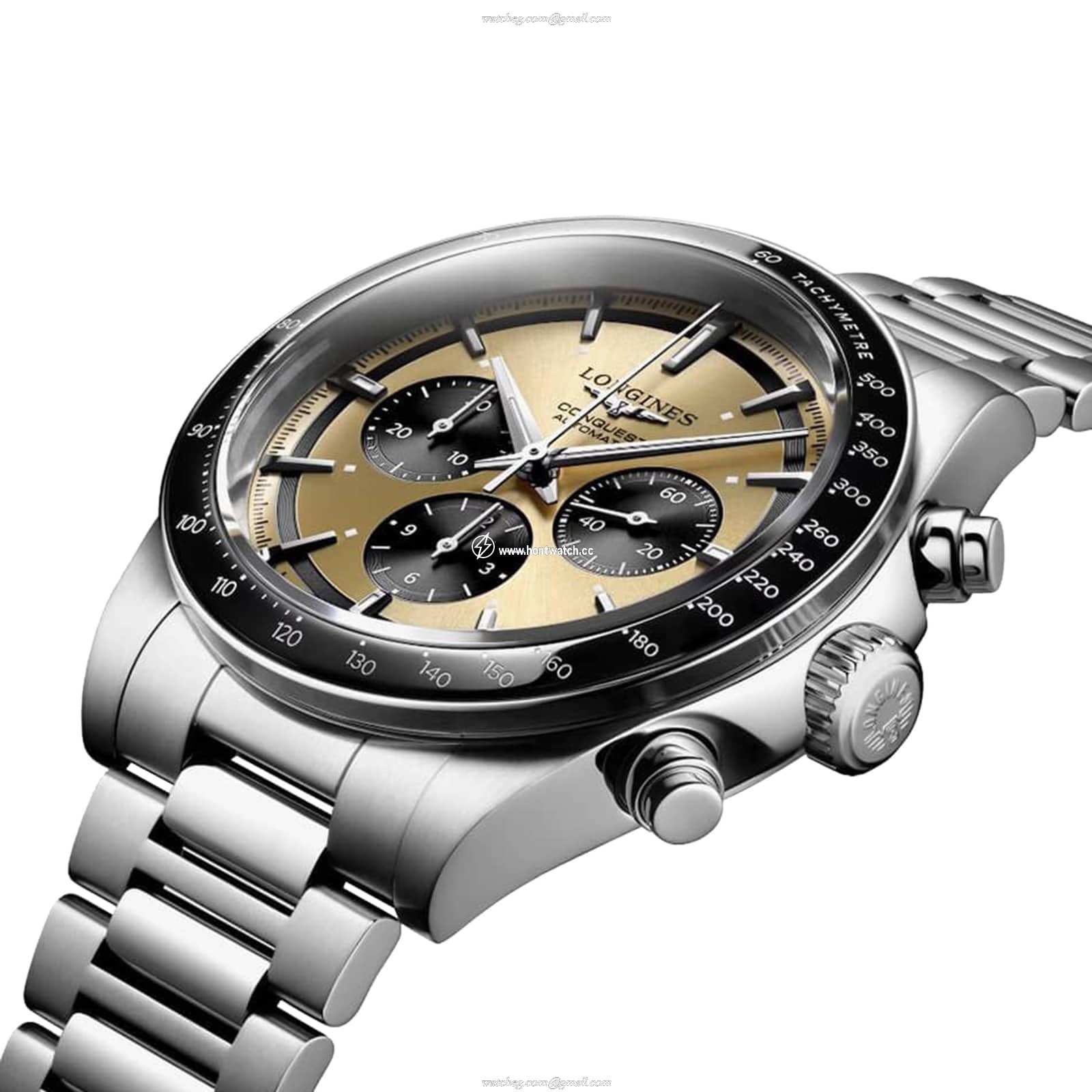 Longines Conquest L38354326 Automatic - 42mm Brown Dial - Stainless Steel & Ceramic - Image 2