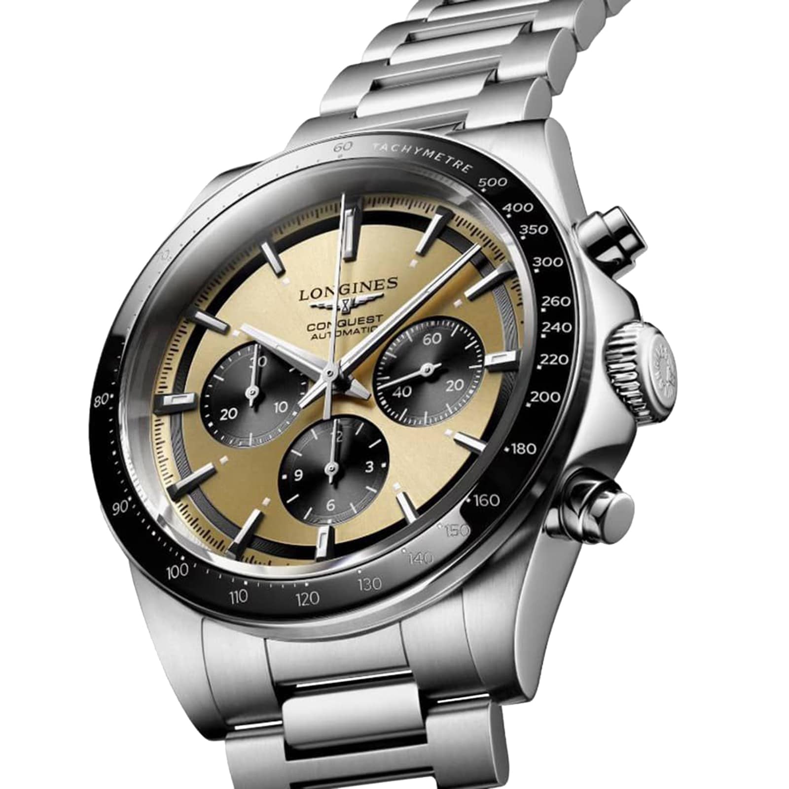 Longines Conquest L38354326 Automatic - 42mm Brown Dial - Stainless Steel & Ceramic - Image 3