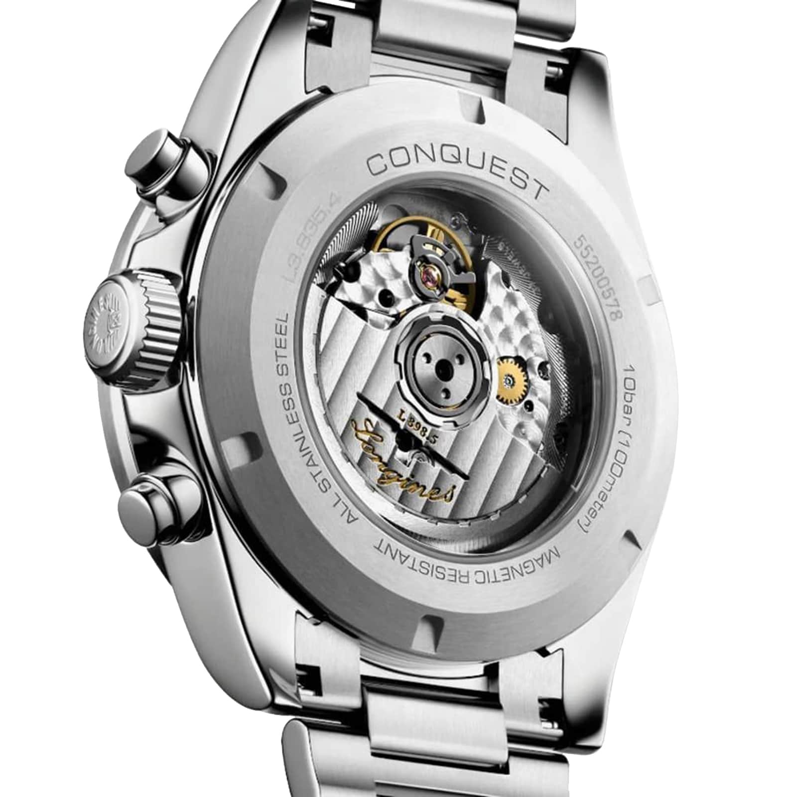 Longines Conquest L38354326 Automatic - 42mm Brown Dial - Stainless Steel & Ceramic - Image 4
