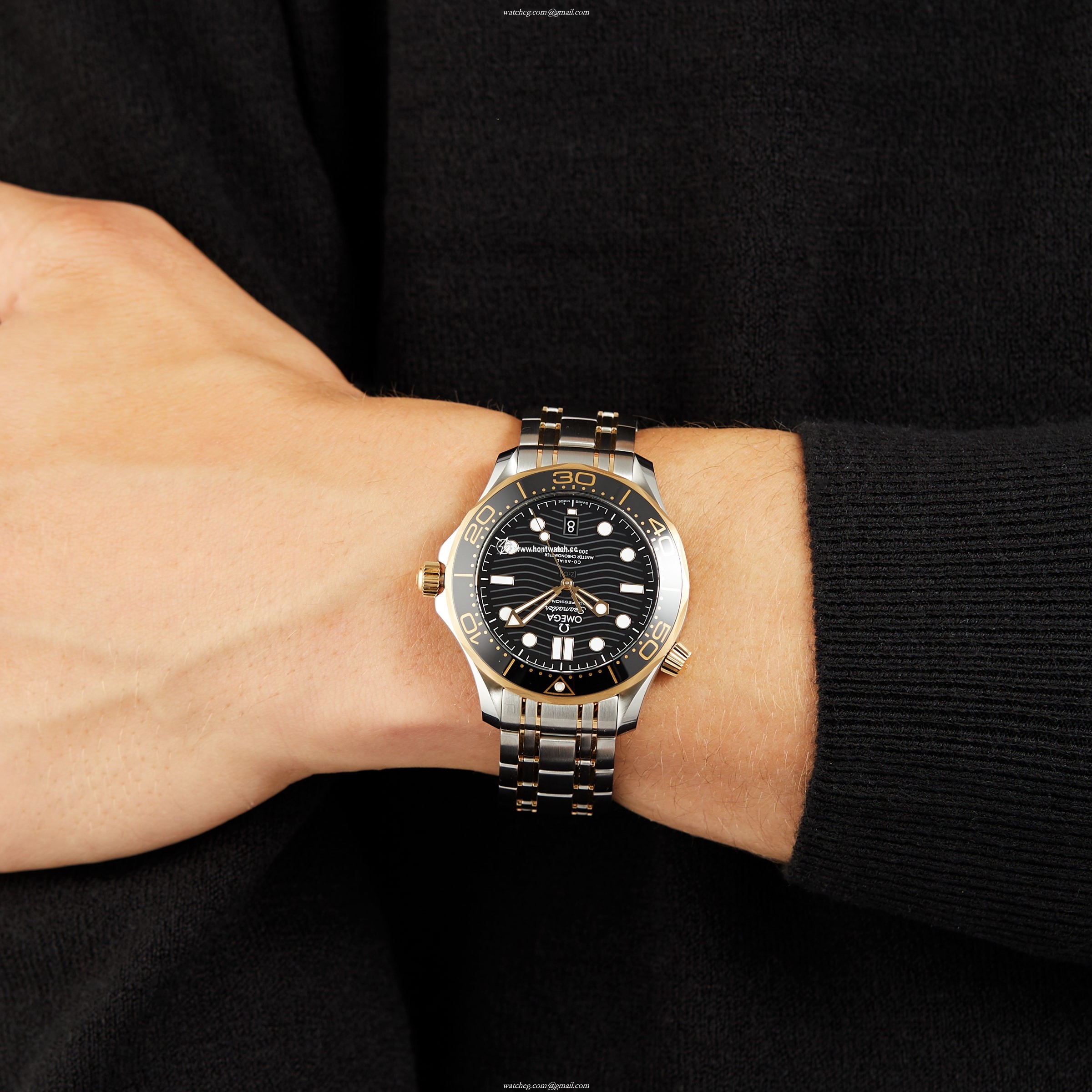 Omega Seamaster Planet Ocean 42mm Automatic Black Dial Replica Watch - Image 2