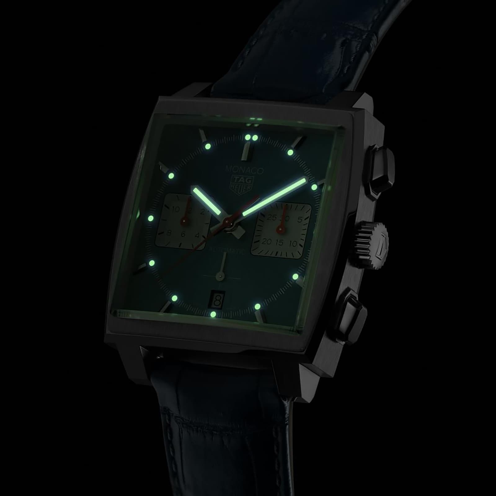 TAG Heuer Monaco CBL2111.FC6453 - Automatic Watch - Blue Dial - 39mm Steel - Image 3