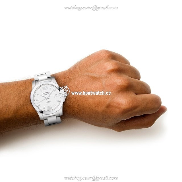 Longines Conquest L37764766 Automatic Watch - 39mm Silver Dial - Stainless Steel - Image 2