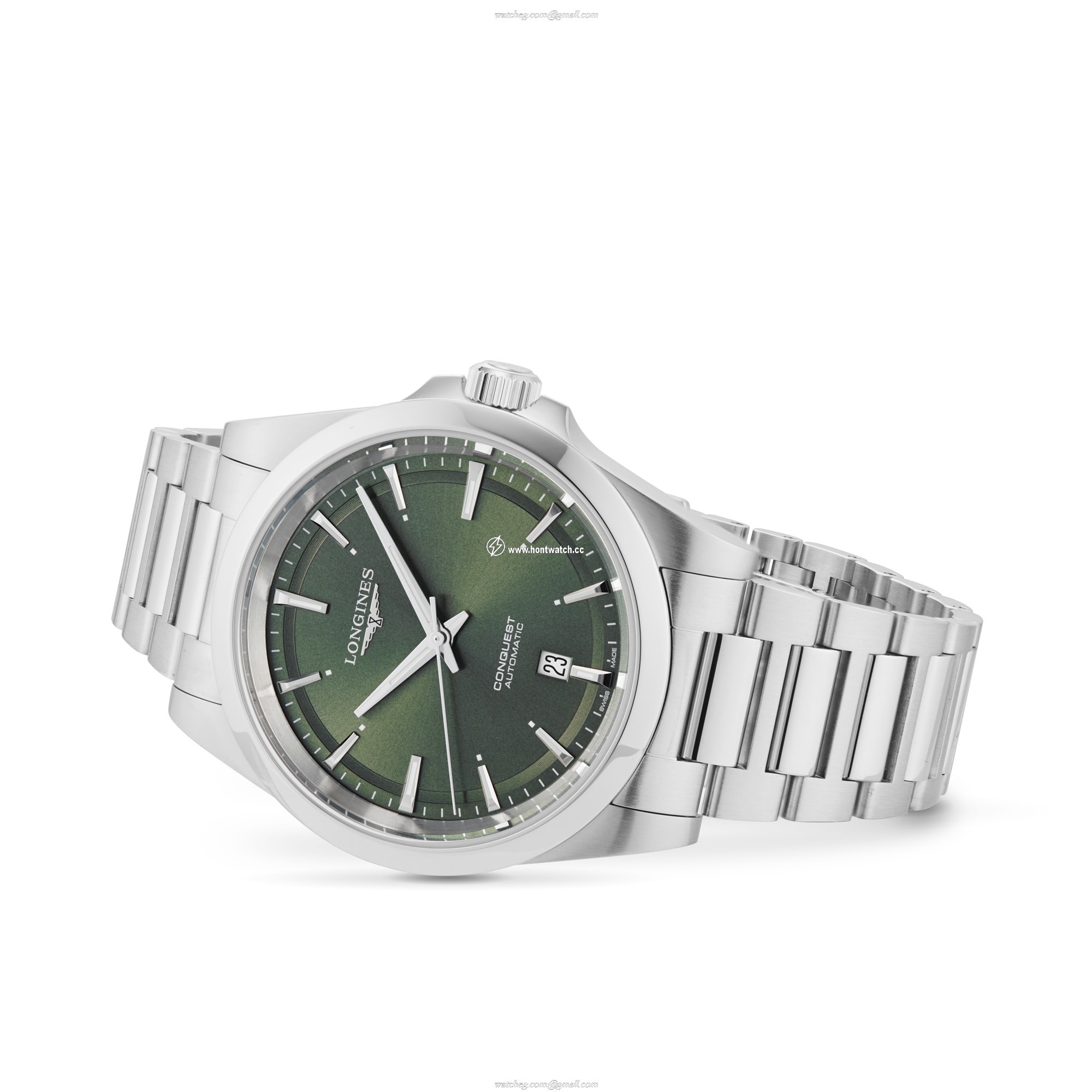 Longines Conquest L38304026 Automatic Green Dial - 41mm Stainless Steel - Image 2