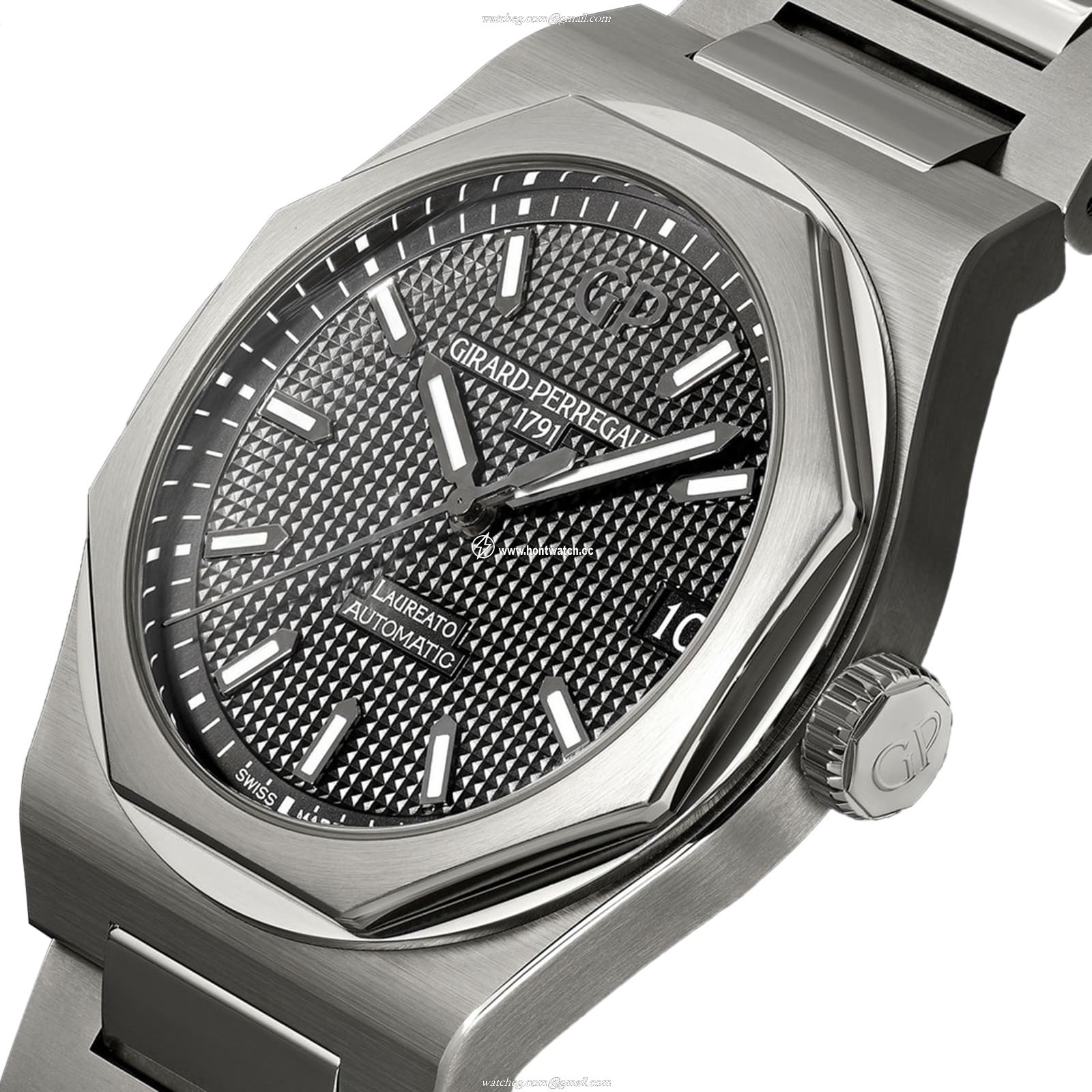Girard-Perregaux Laureato 42mm Automatic Black Dial Stainless Steel Watch - Image 2