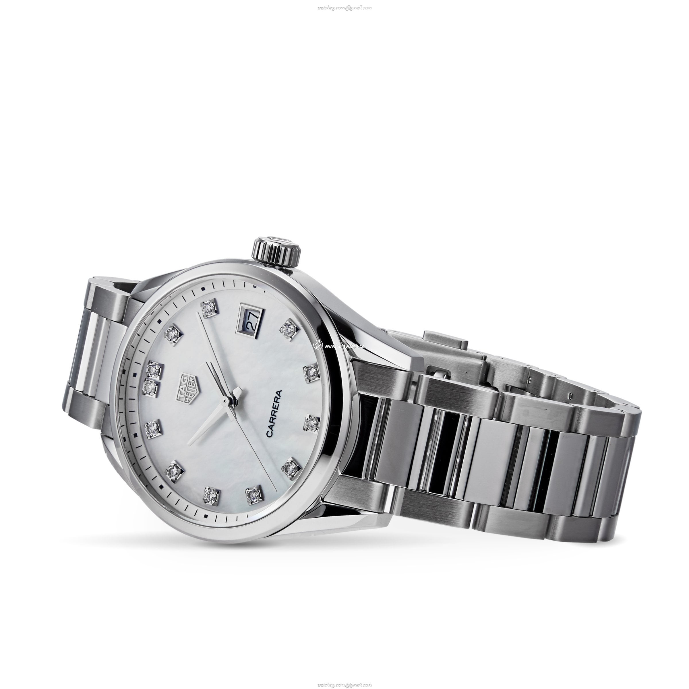TAG Heuer Carrera WBK1318.BA0652 - 36mm Steel Quartz Watch - Mother of Pearl Dial - Image 2