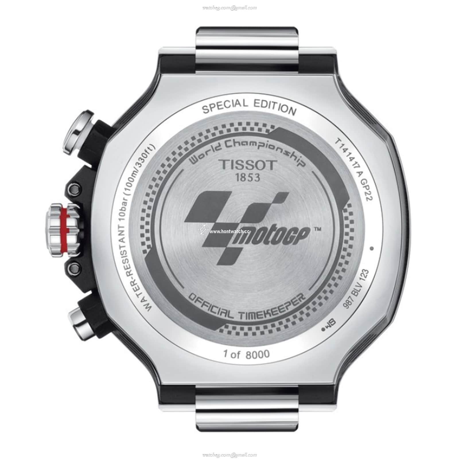 Tissot T-Race Chronograph - 45mm Black Dial Quartz Watch - Stainless Steel - Image 2