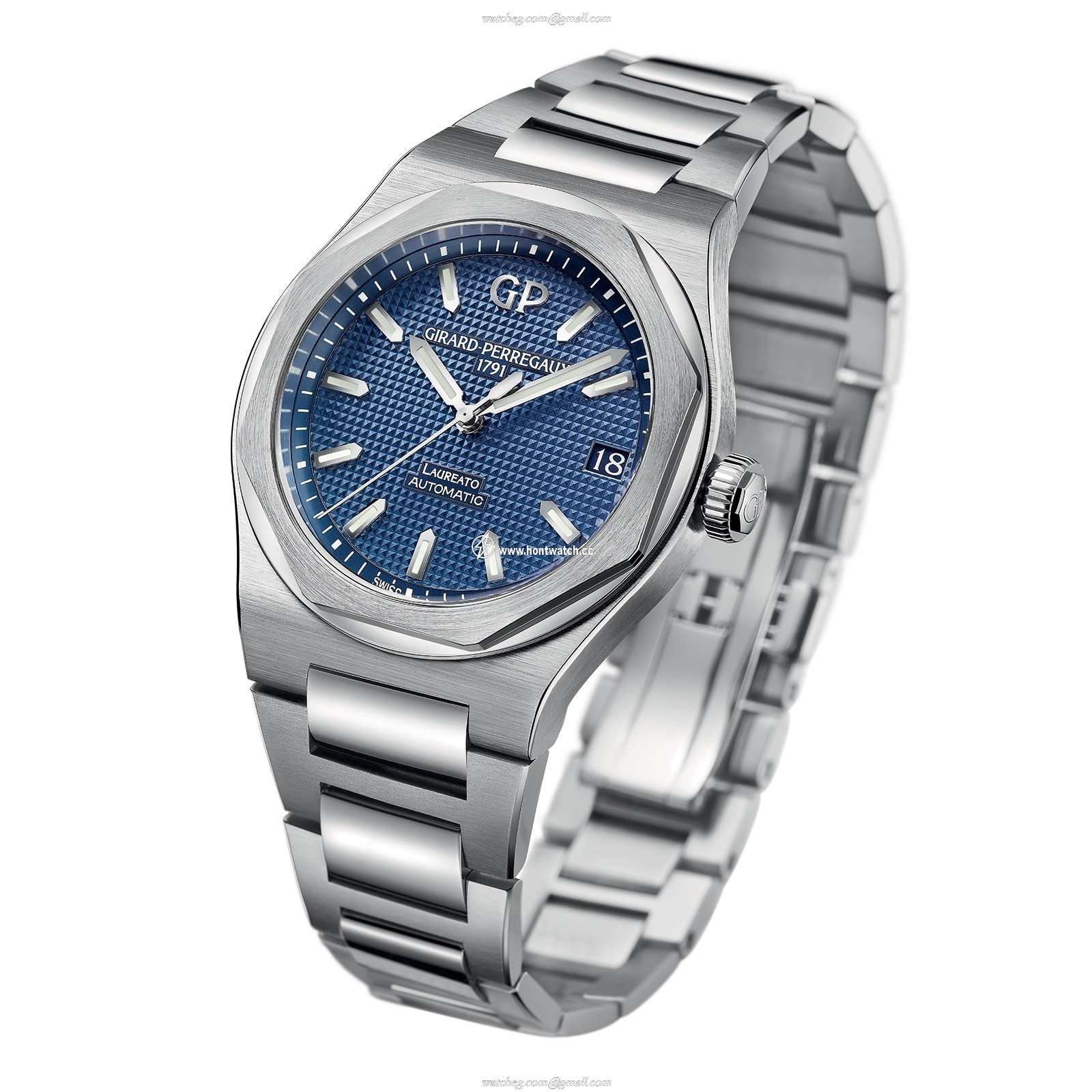 Girard-Perregaux Laureato 42mm Blue Dial Automatic Watch - Stainless Steel - Image 2