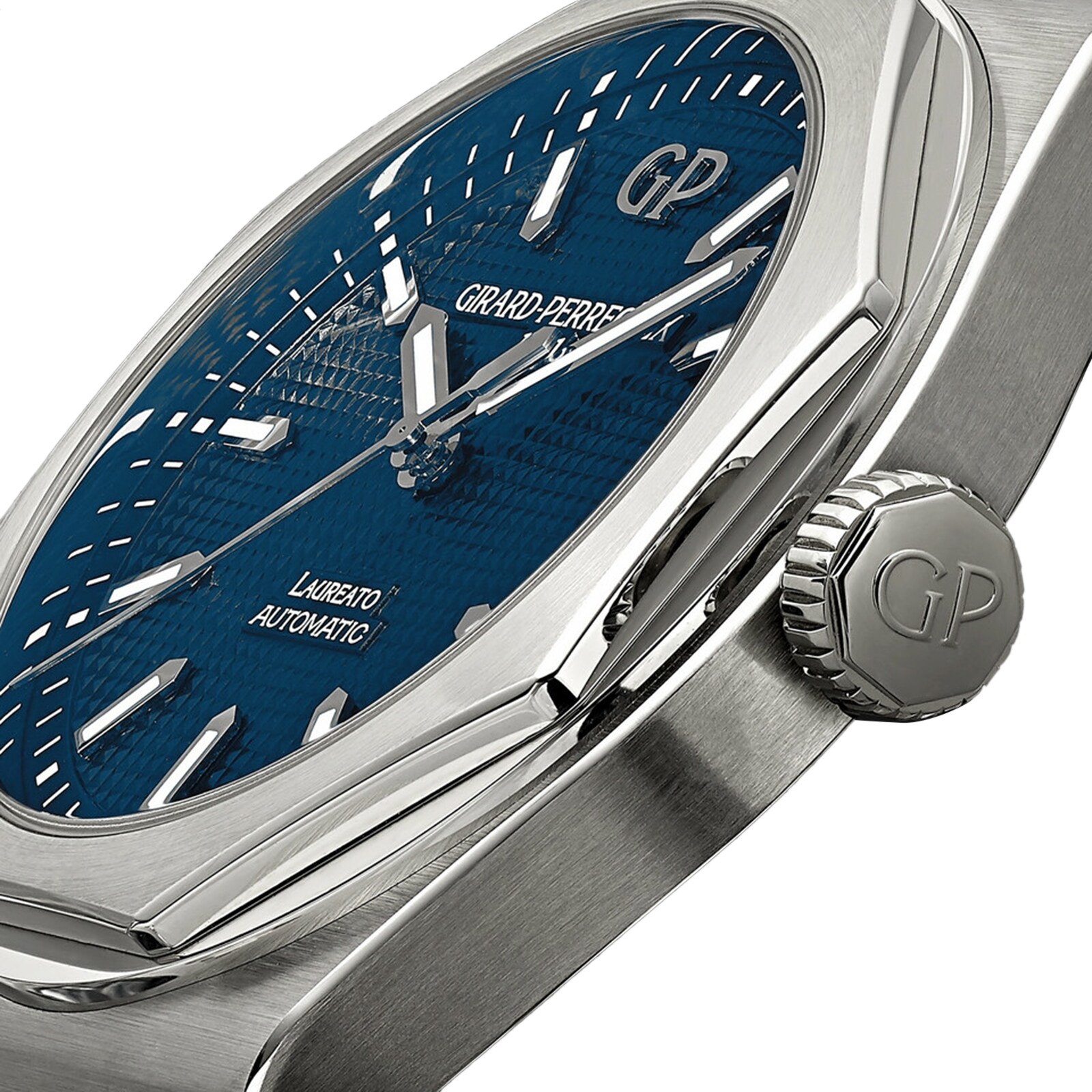 Girard-Perregaux Laureato 42mm Blue Dial Automatic Watch - Stainless Steel - Image 4