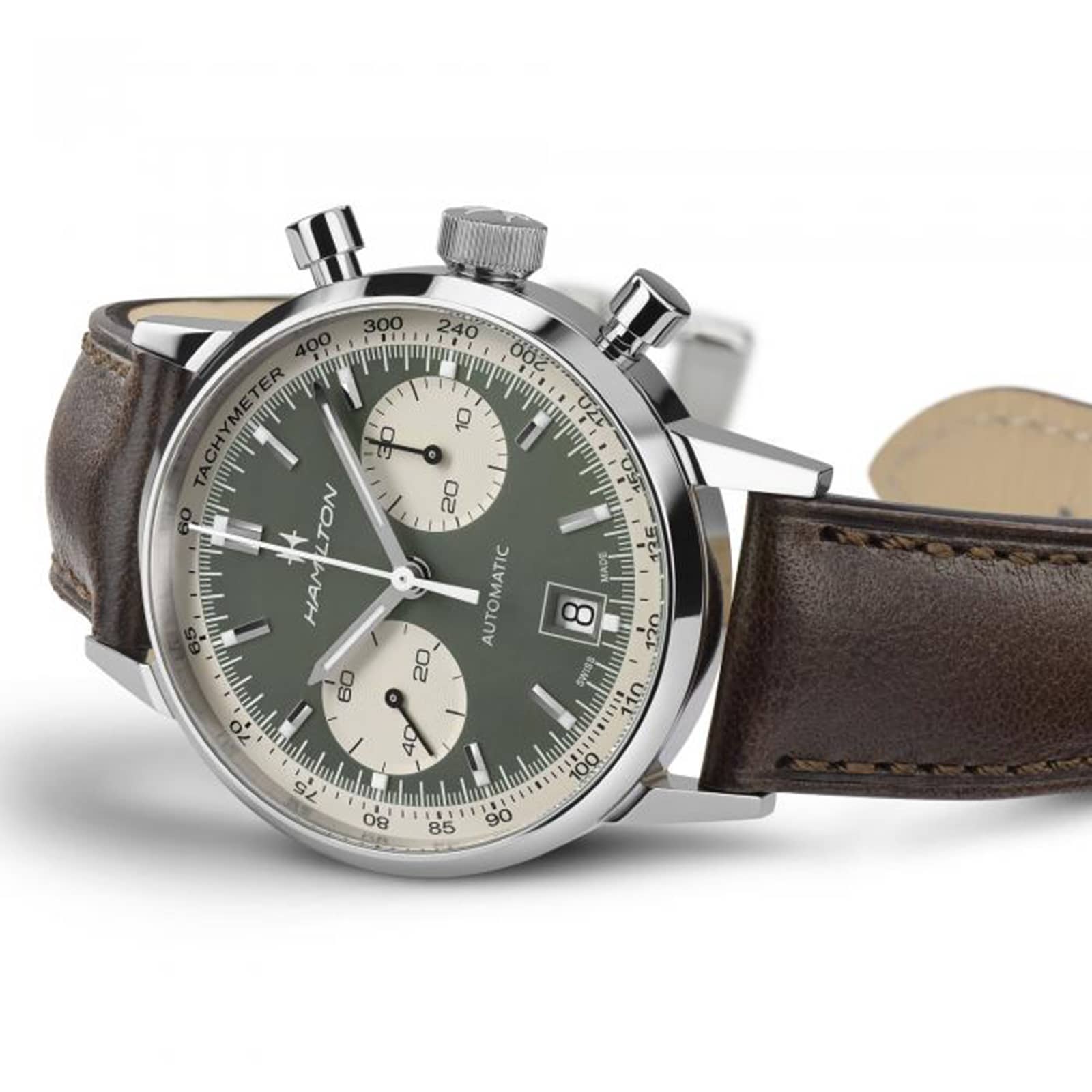 Hamilton American Classic H38416560 Automatic Green Dial - 40mm Stainless Steel - Image 3