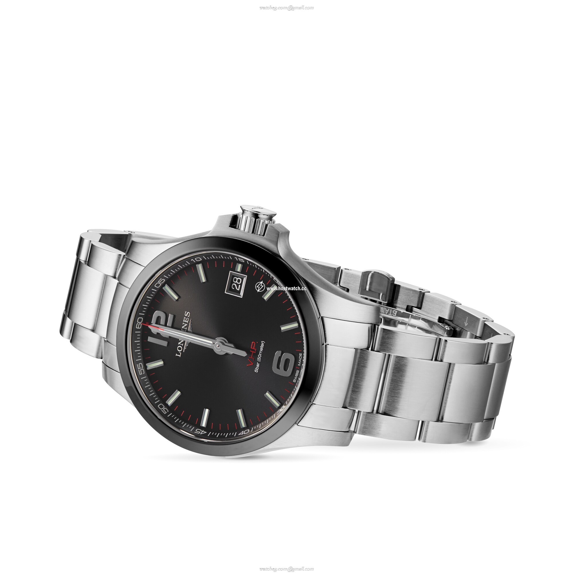Longines Conquest L37194566 | 41mm Stainless Steel | Quartz Black Dial - Image 2