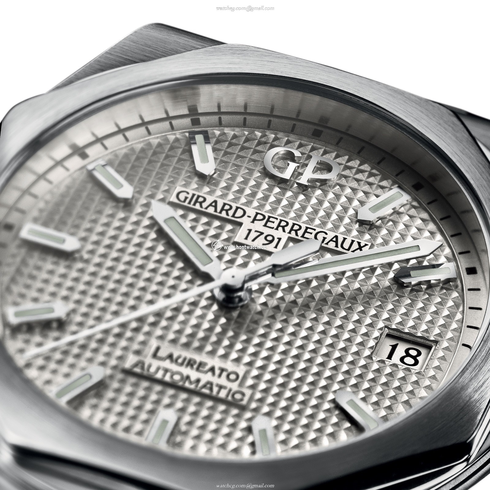 Girard-Perregaux Laureato Automatic Watch - 42mm Stainless Steel - Silver Dial - Image 2