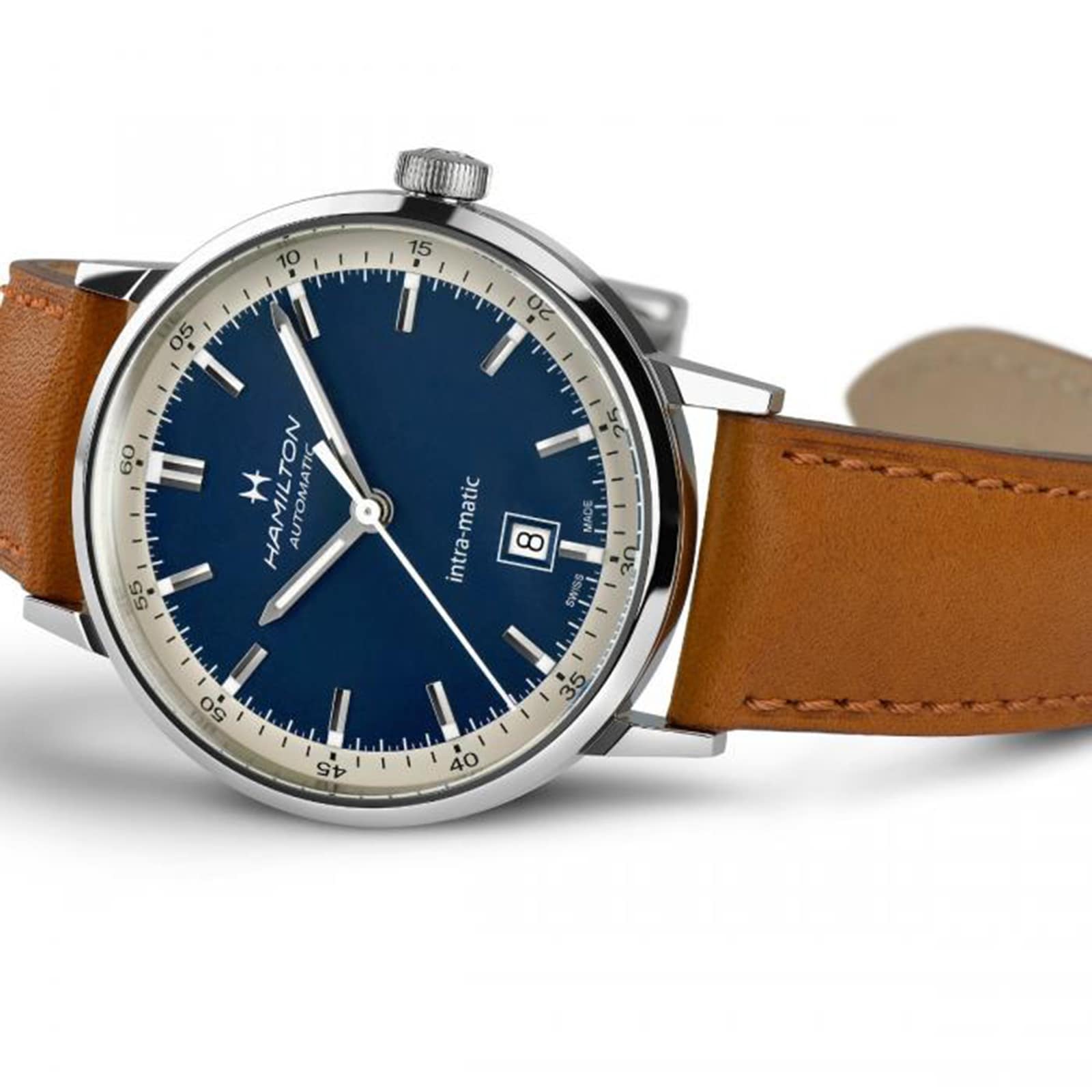 Hamilton American Classic H38425540 Automatic Blue Dial - 40mm Stainless Steel Watch - Image 3