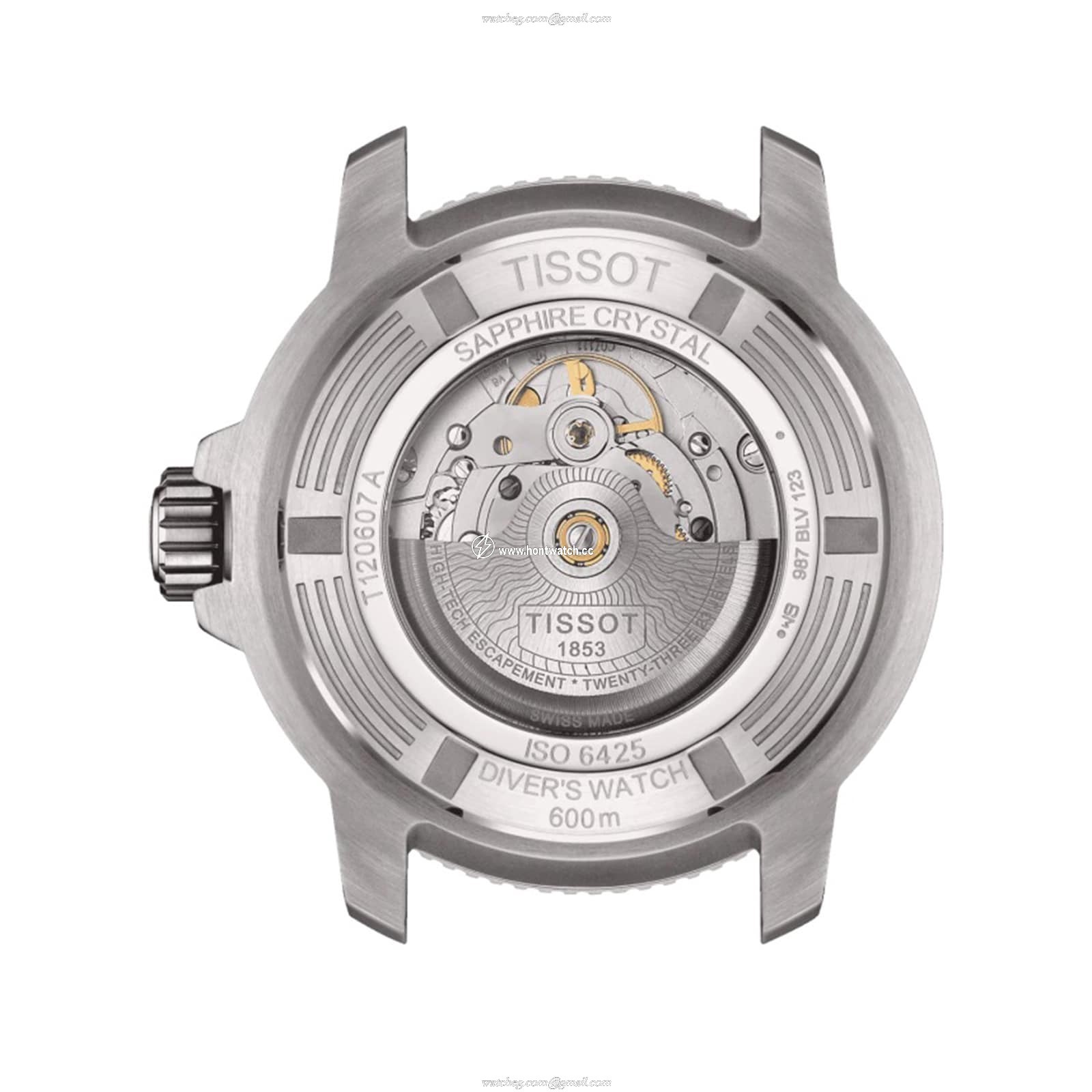 Tissot T-Sport Seastar 2000 Automatic Watch - 46mm Black Dial - 600M Water Resistant - Image 2