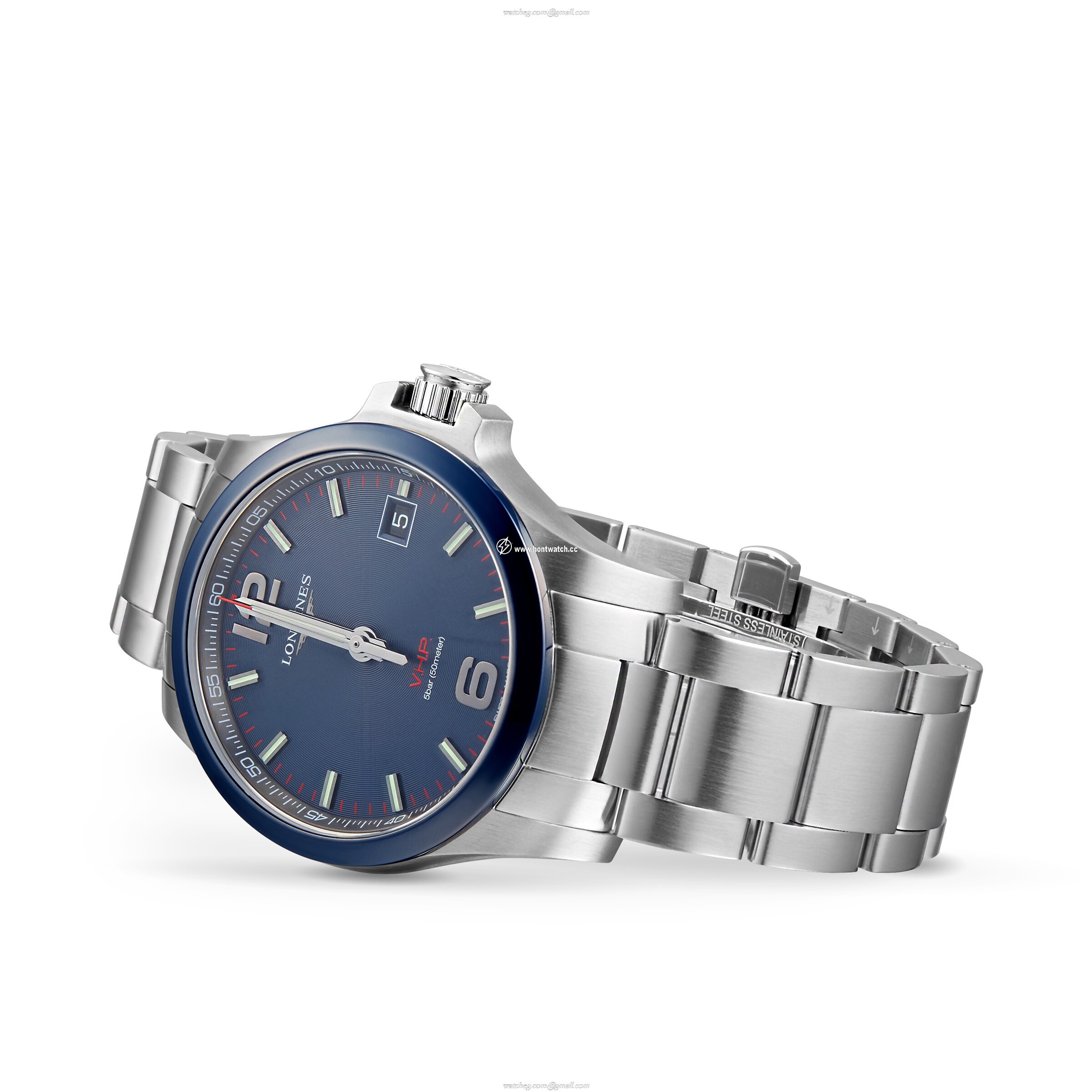 Longines Conquest L37194966 - 41mm Blue Dial Quartz Watch - Stainless Steel - Image 2