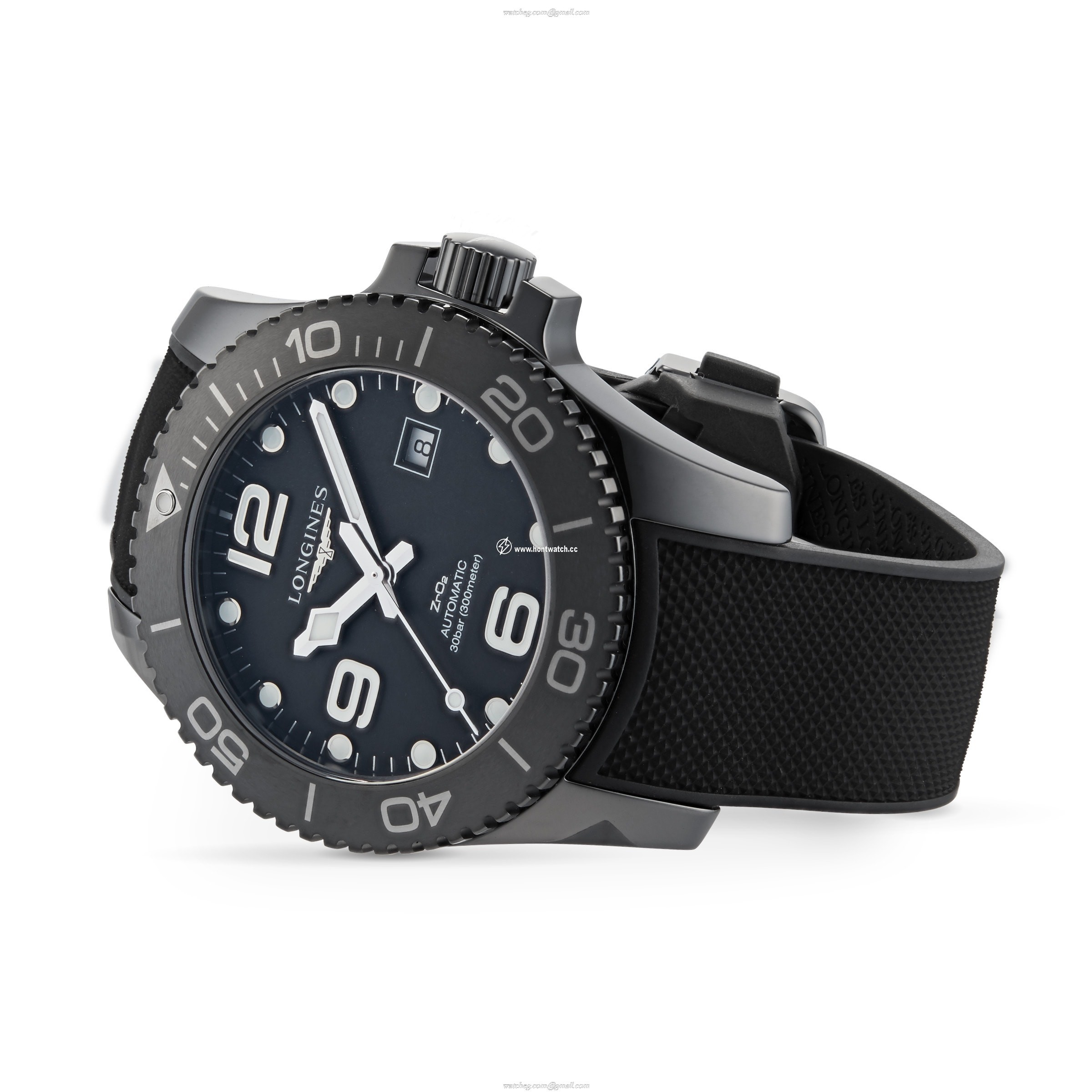 Longines HydroConquest L37844569 | 43mm Ceramic Automatic Black Watch - Image 2