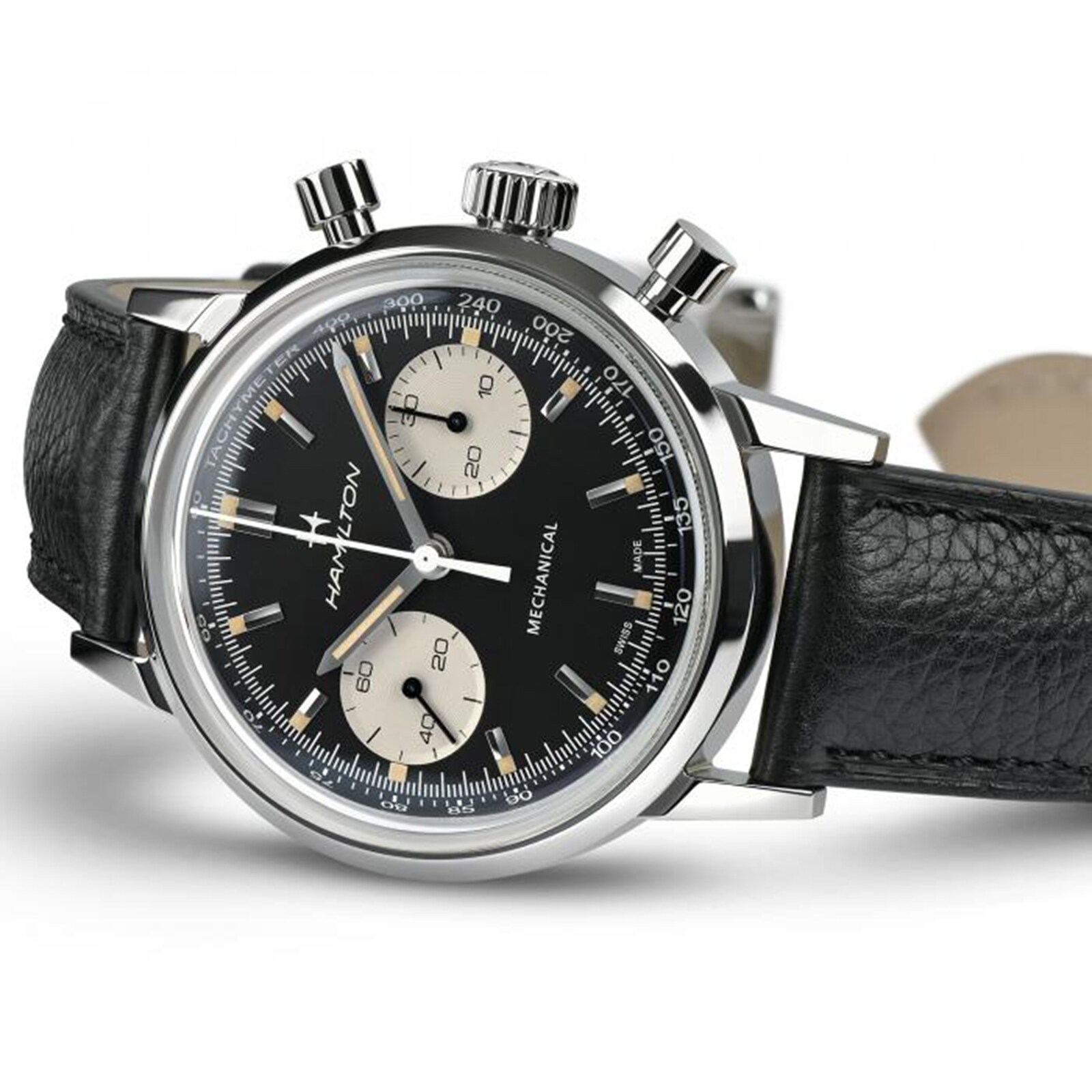 Hamilton American Classic H38429730 | 40mm Black Dial | Mechanical Chronograph - Image 3