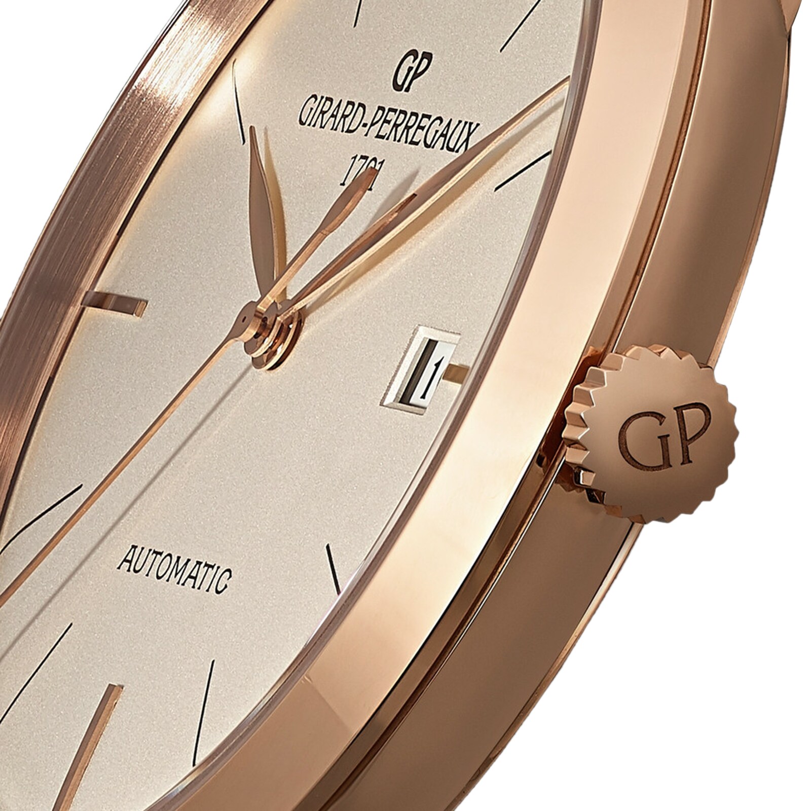 Girard-Perregaux 1966 Rose Gold Automatic Watch - 40mm Silver Dial - Image 4