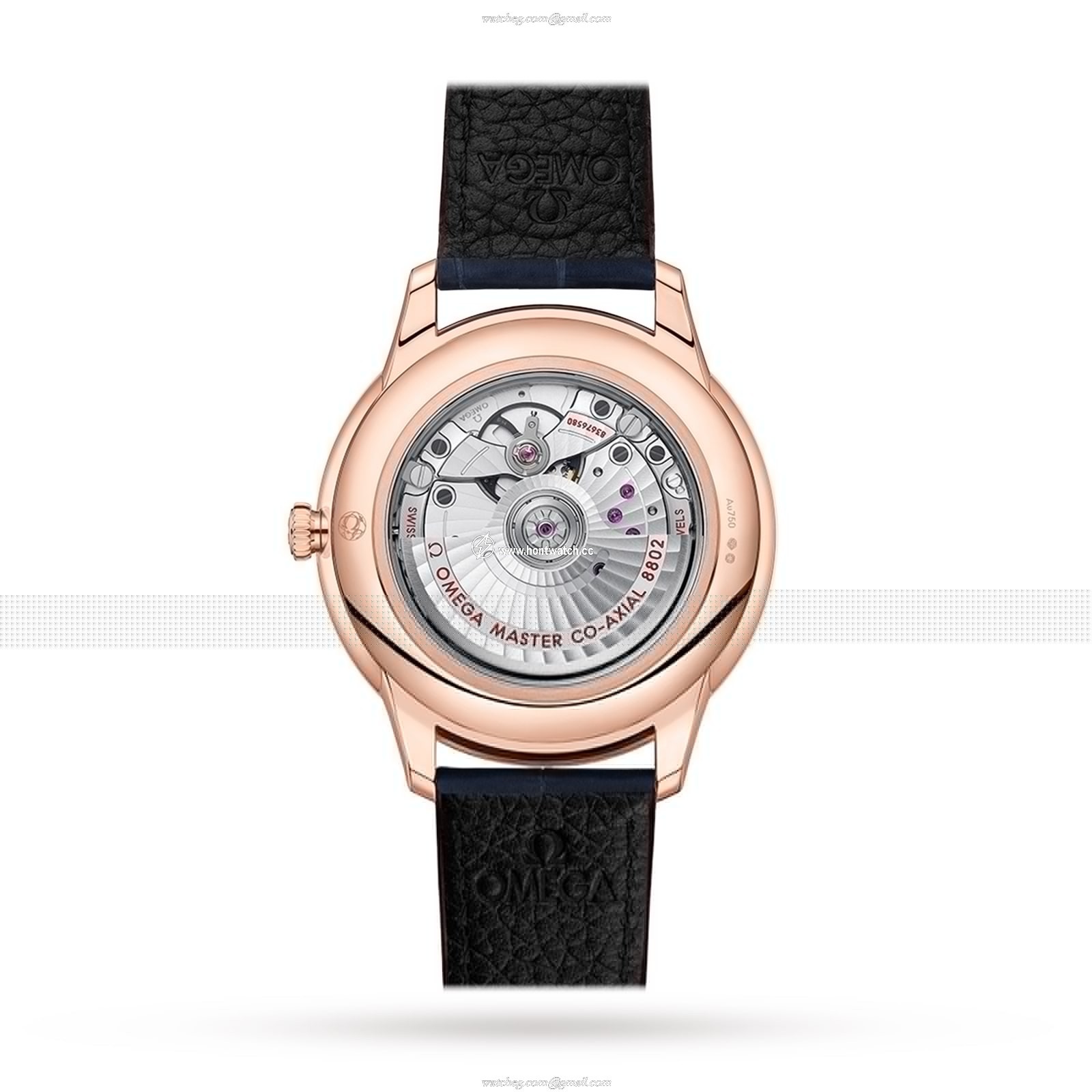 Omega De Ville Prestige 41mm Automatic - 18ct Rose Gold Blue Dial Replica - Image 2