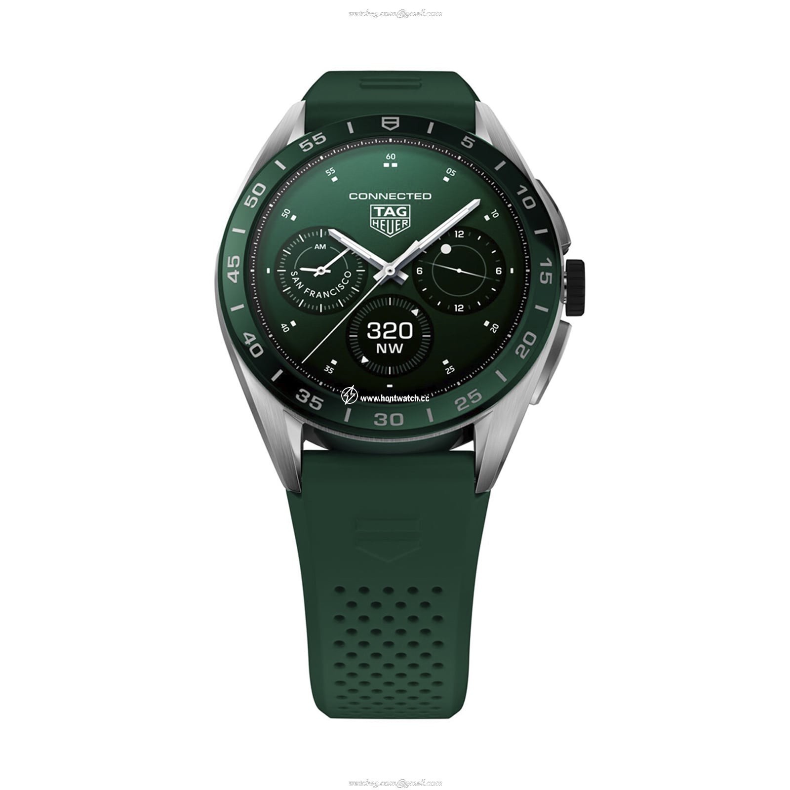 TAG Heuer Connected Smartwatch - 45mm Stainless Steel - Black Dial - Replica - Image 2