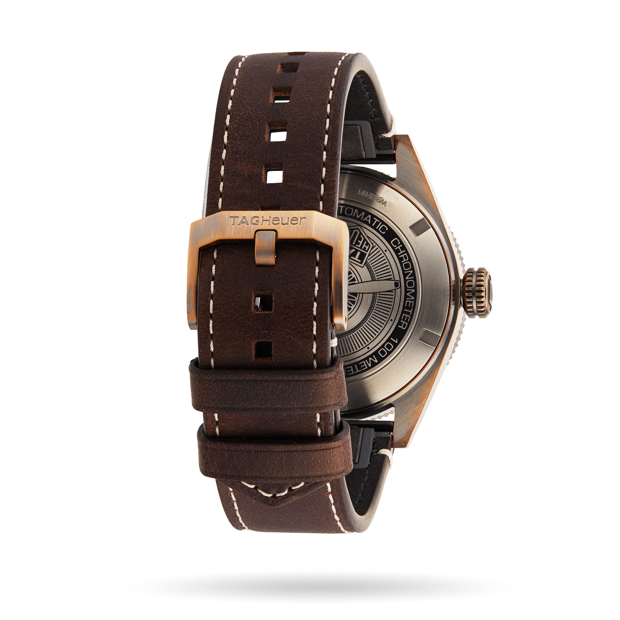TAG Heuer Autavia Bronze Automatic Watch - 42mm Brown Dial | Replica - Image 4