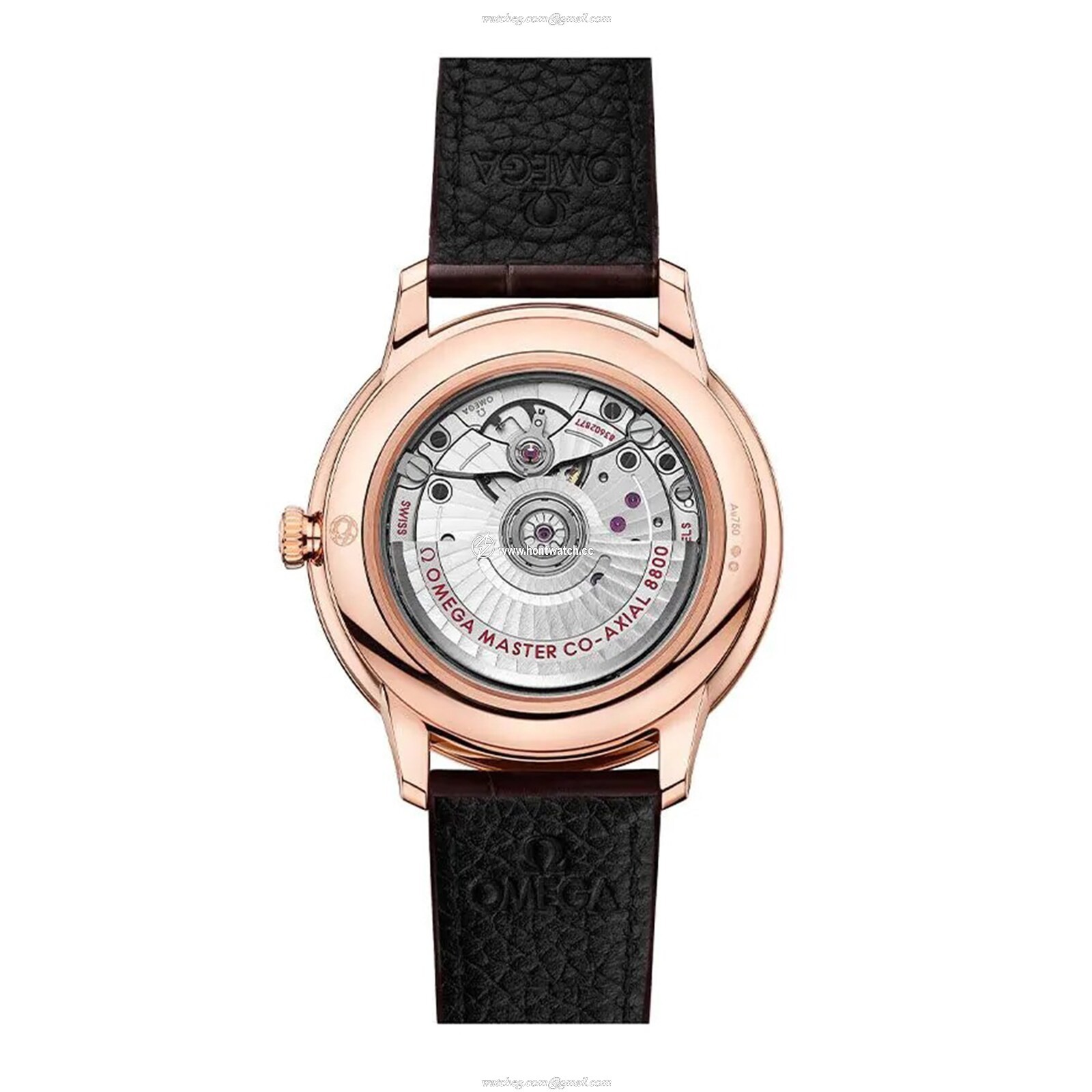 Omega De Ville Prestige 40mm Automatic - 18ct Rose Gold Silver Dial Replica - Image 2
