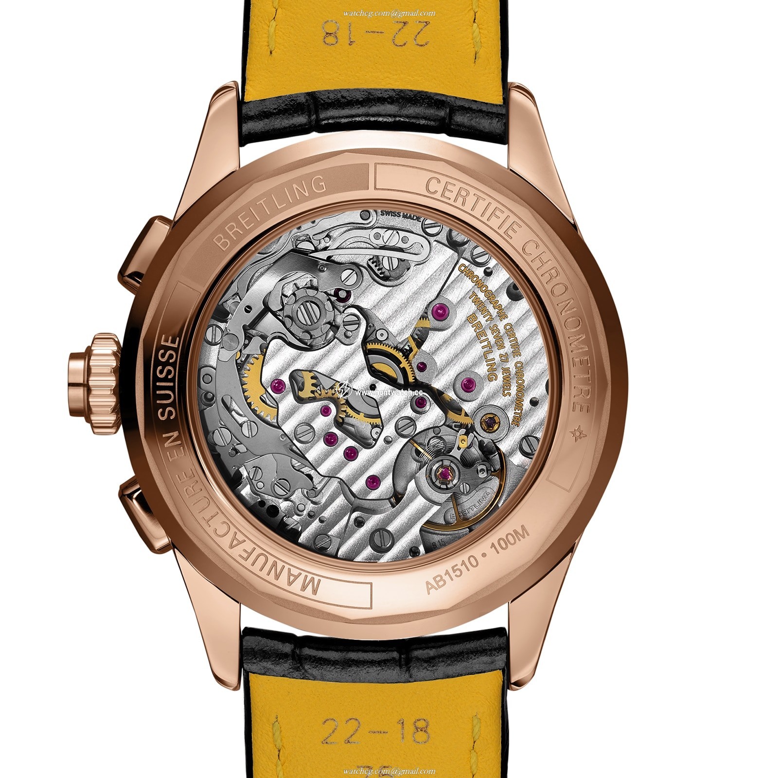 Breitling Premier RB1510251B1P1 | 42mm 18ct Rose Gold | Black Dial - Image 2