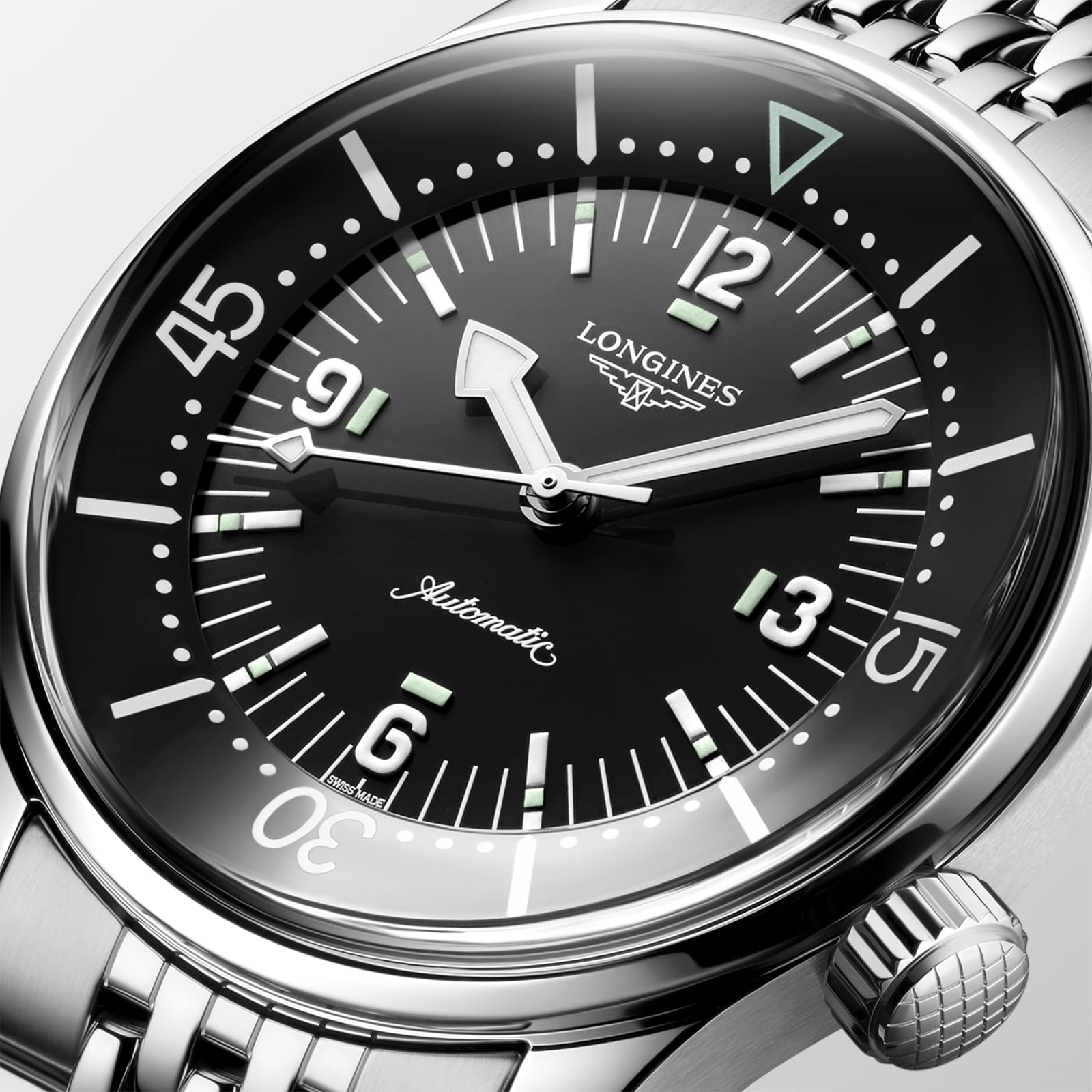 Longines Legend Diver L37644506 | 39mm Automatic Black Dial | Stainless Steel - Image 4