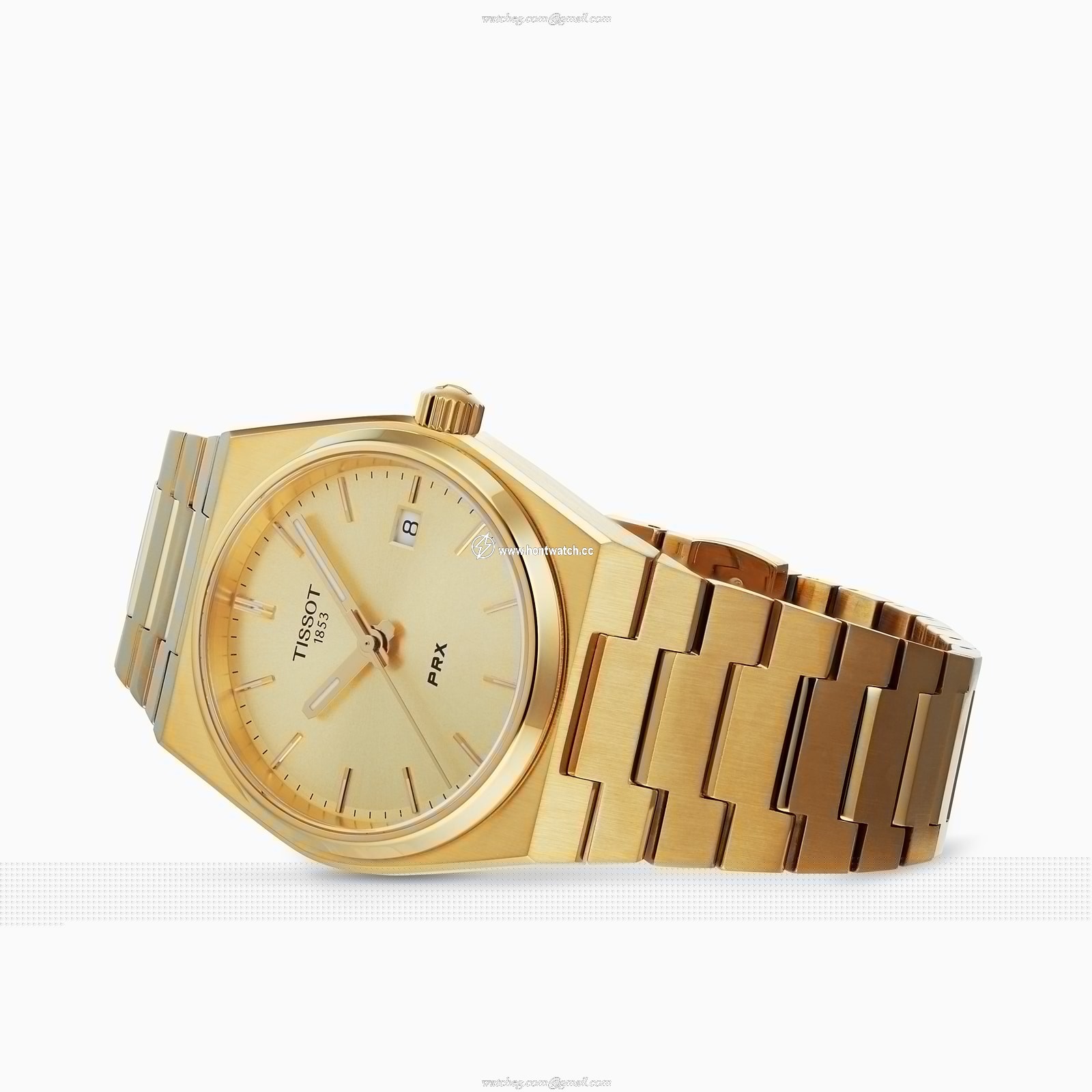 Tissot T-Classic PRX Gold Watch - Quartz - 35mm Stainless Steel & Gold - Image 2