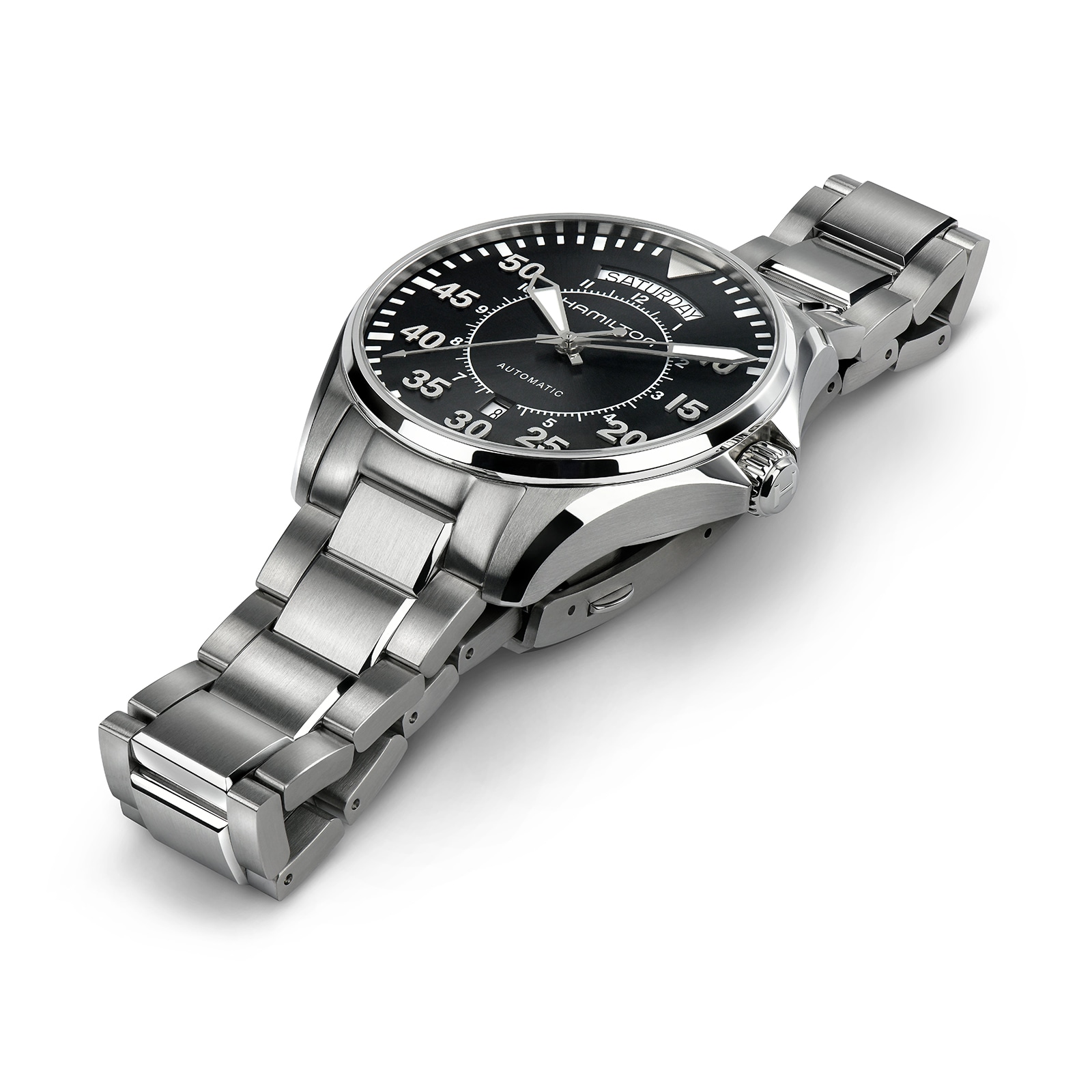 Hamilton Khaki Aviation H64615135 Automatic Watch - 42mm Black Dial | Stainless Steel - Image 3