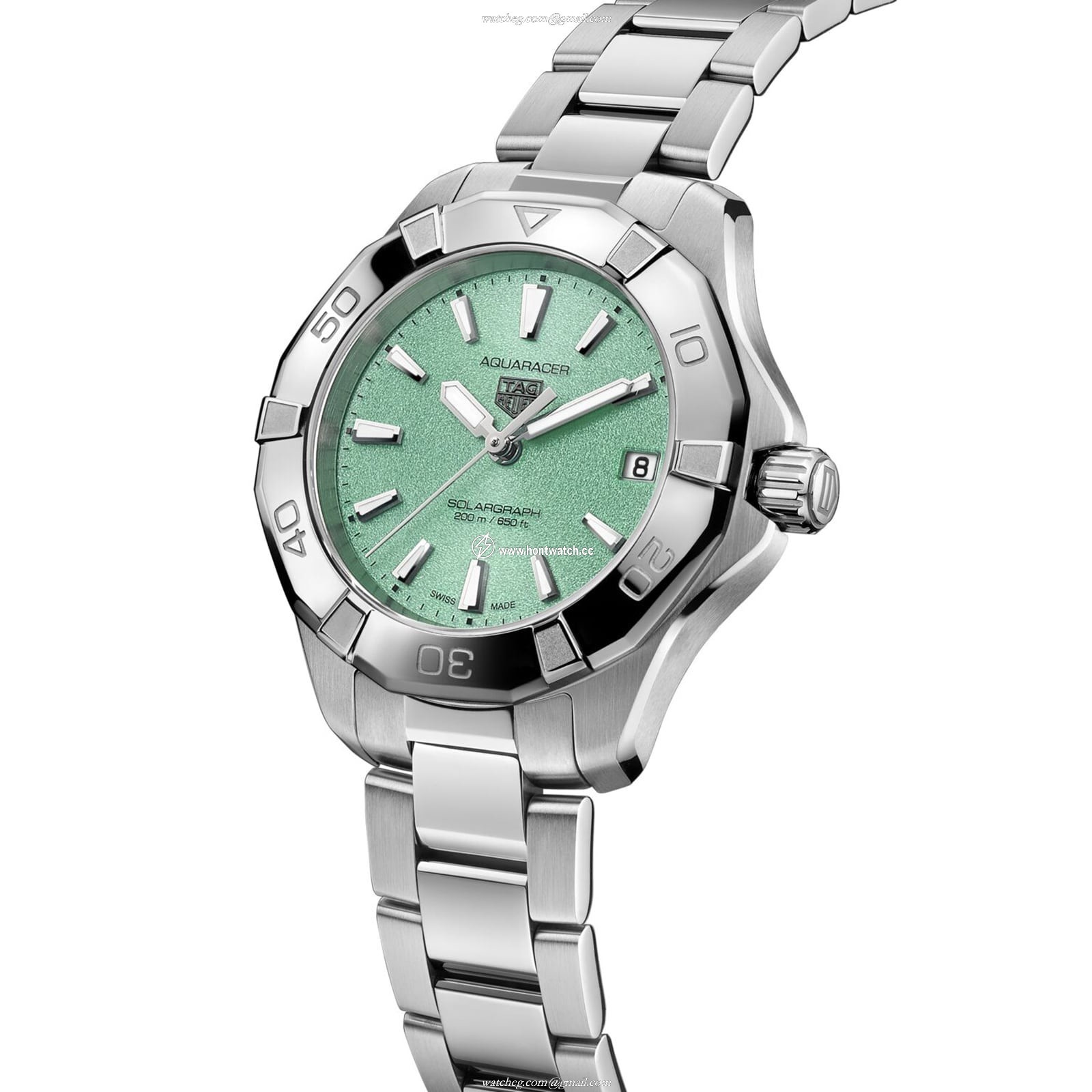 TAG Heuer Aquaracer Solar Green | 34mm Stainless Steel | 200M Water Resistant - Image 2
