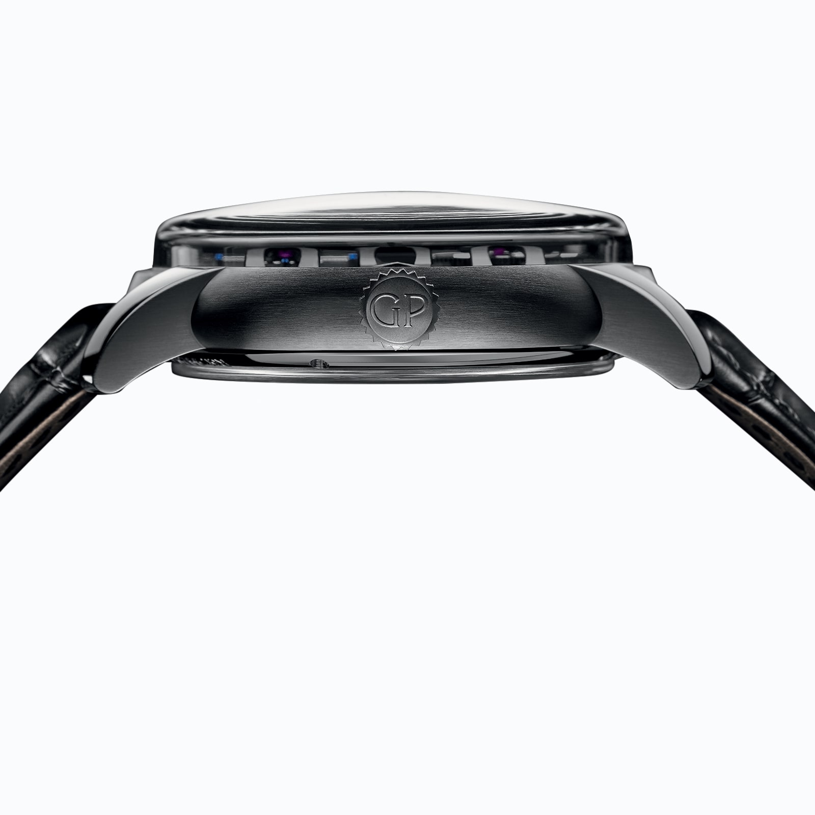 Girard-Perregaux Bridges Titanium Automatic Watch - 45mm Case - Alligator Strap - Image 4
