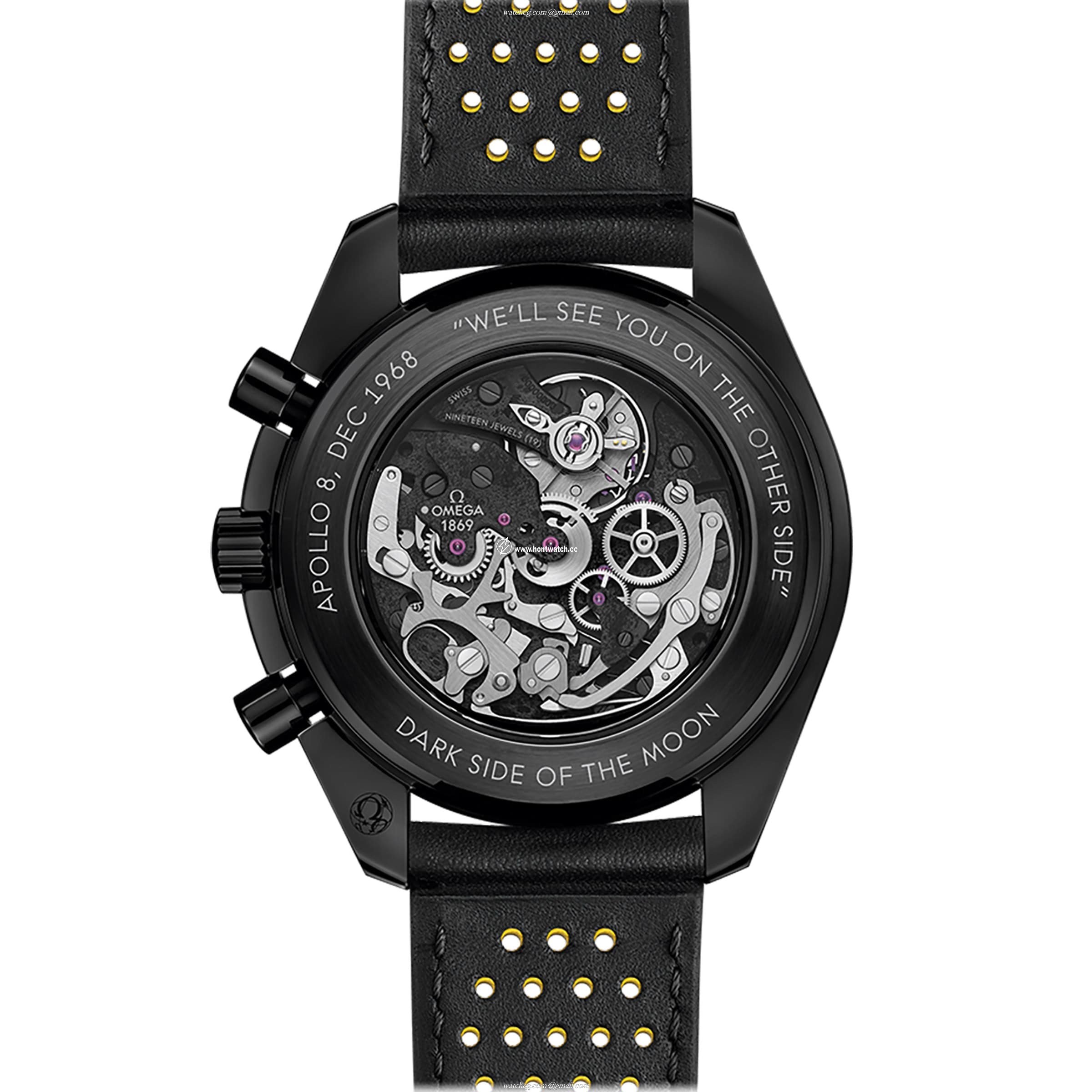 Omega Speedmaster Apollo 8 Ceramic Manual Winding Watch - 44mm Black Dial - Image 2