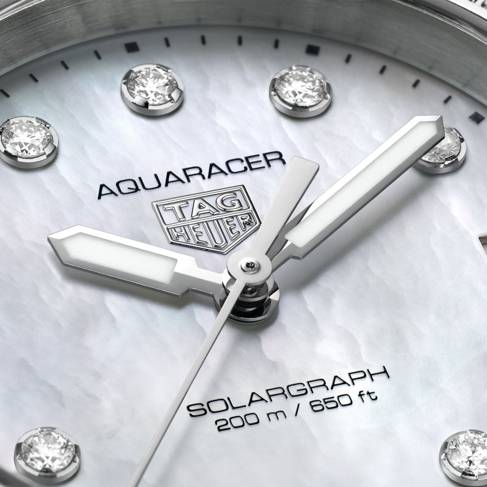 TAG Heuer Aquaracer WBP1314.BA0005 | 34mm Solar | Mother of Pearl & Diamond - Image 3