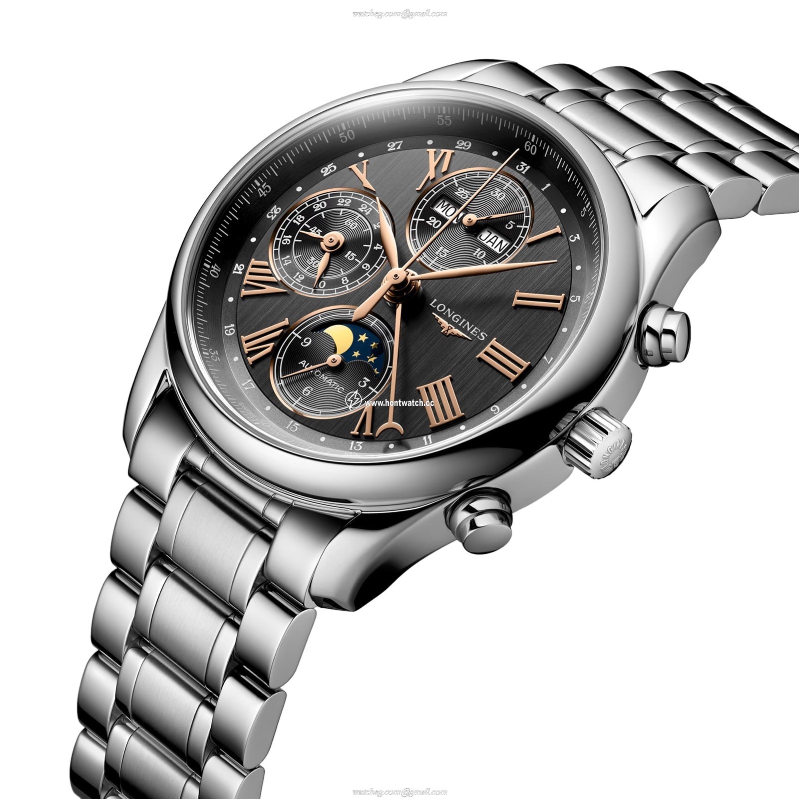 Longines Master Collection L26734616 | 40mm Automatic Grey Dial | Stainless Steel - Image 2