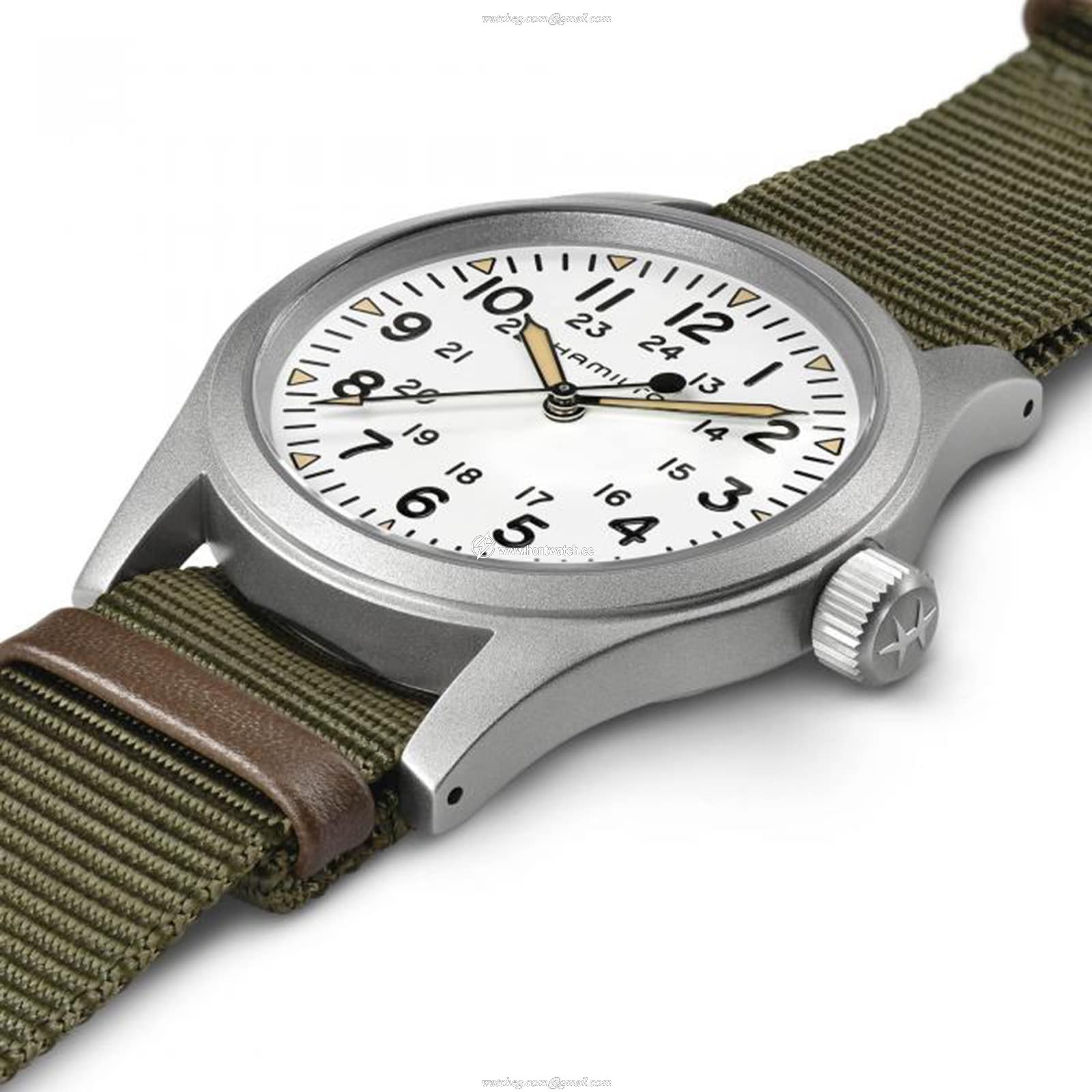 Hamilton Khaki Field H69439411 - 38mm White Dial Mechanical Watch - Stainless Steel - Image 2