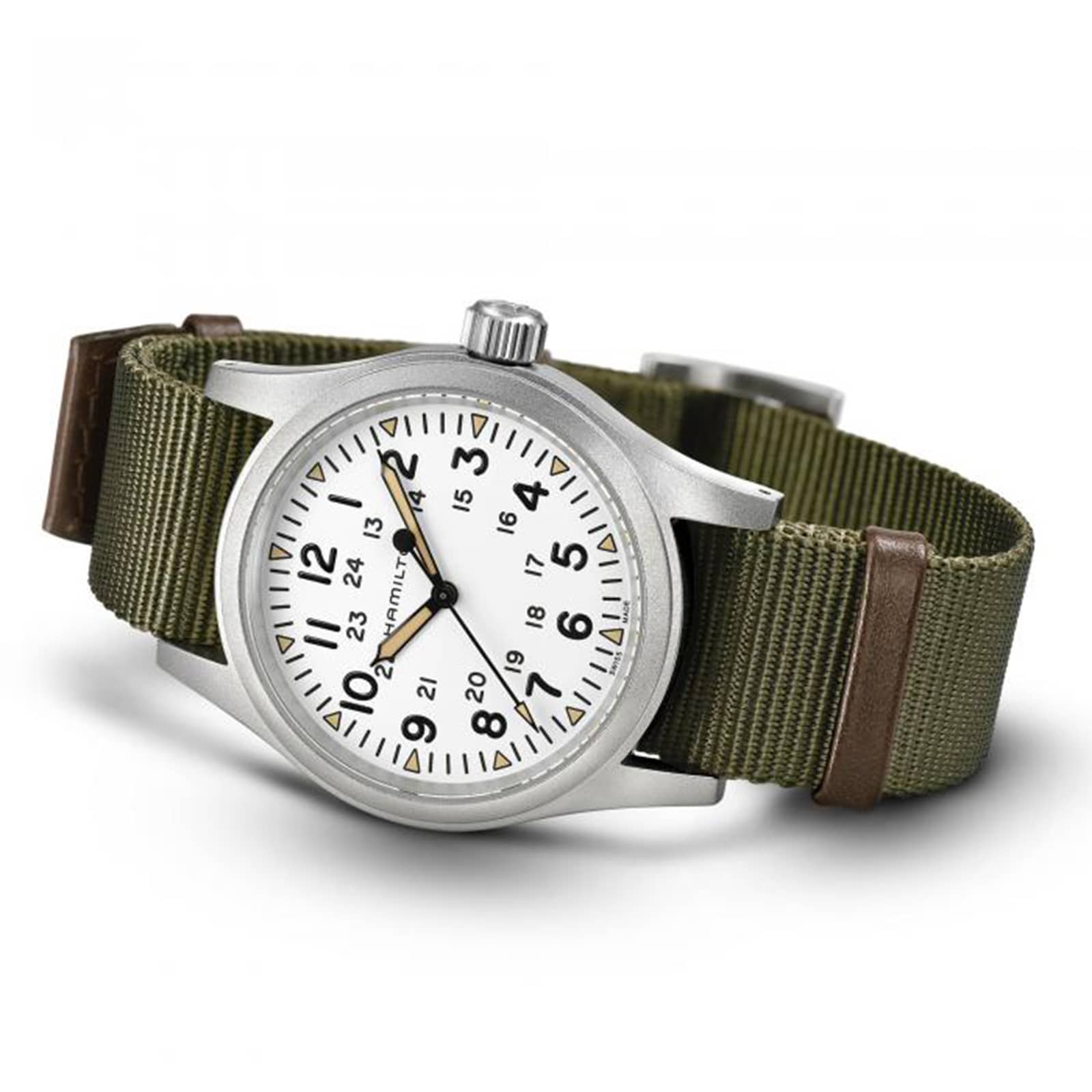Hamilton Khaki Field H69439411 - 38mm White Dial Mechanical Watch - Stainless Steel - Image 3