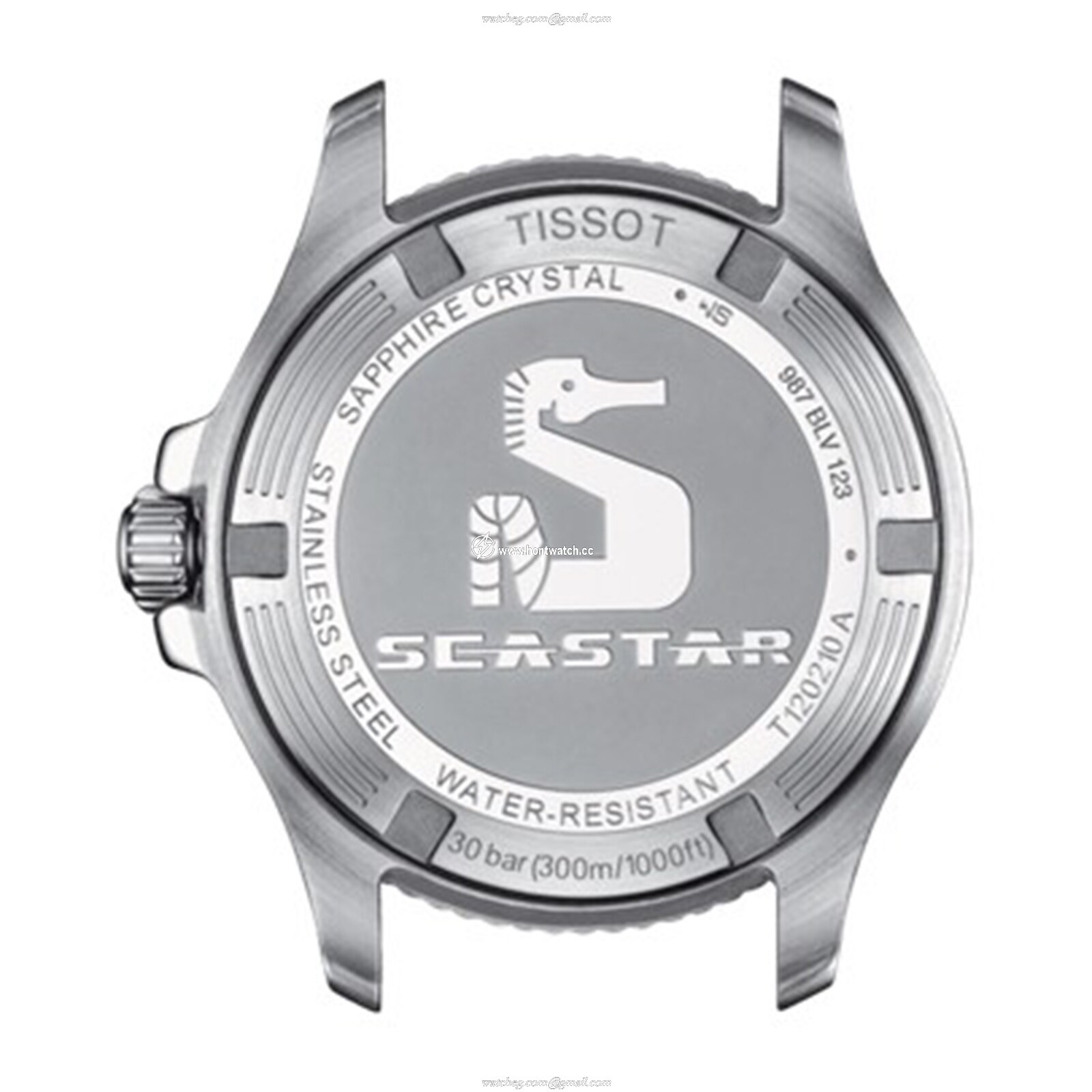Tissot Seastar Quartz Watch - 36mm Black Dial - Stainless Steel & Gold - Image 2