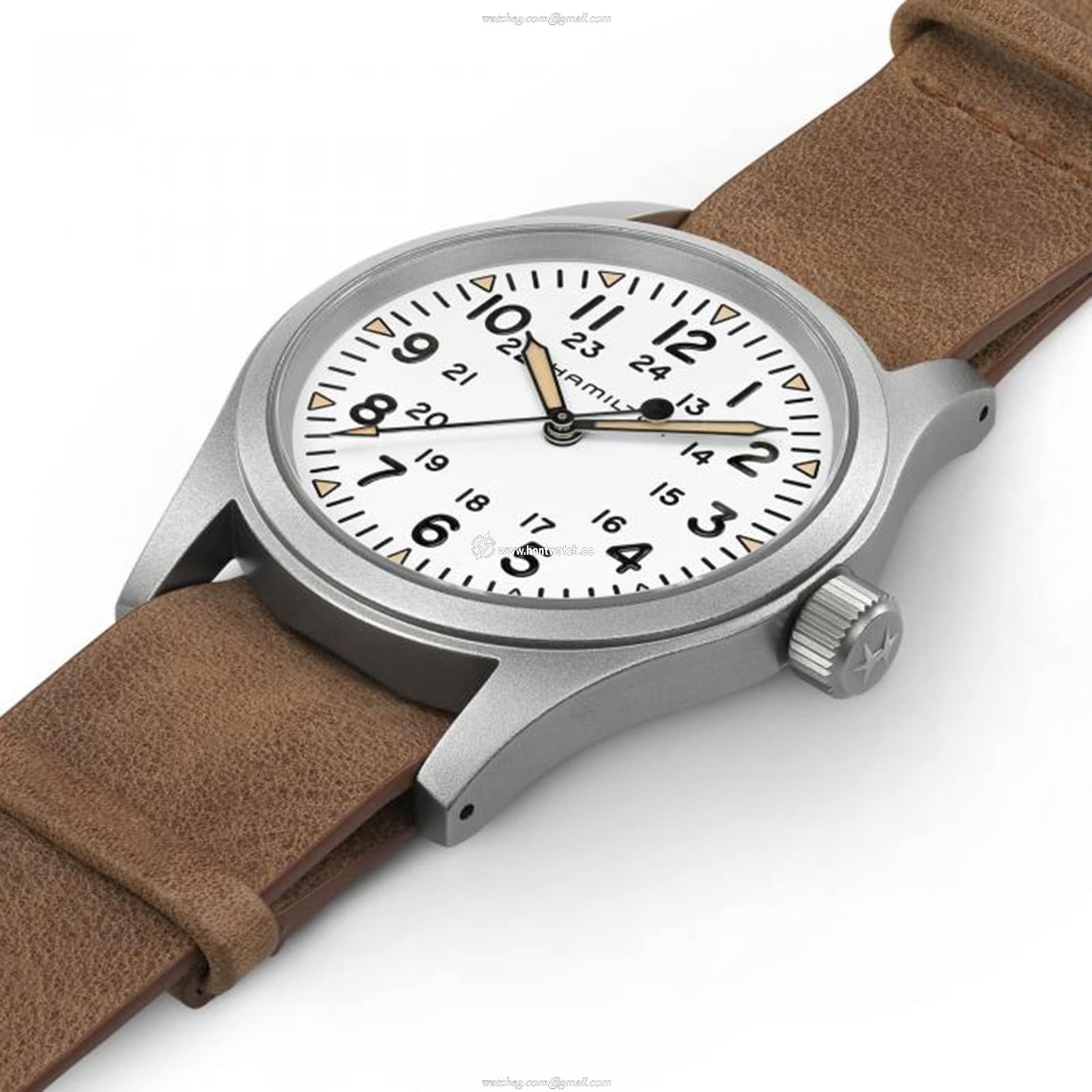 Hamilton Khaki Field H69439511 Mechanical Watch - 38mm Stainless Steel - White Dial - Image 2