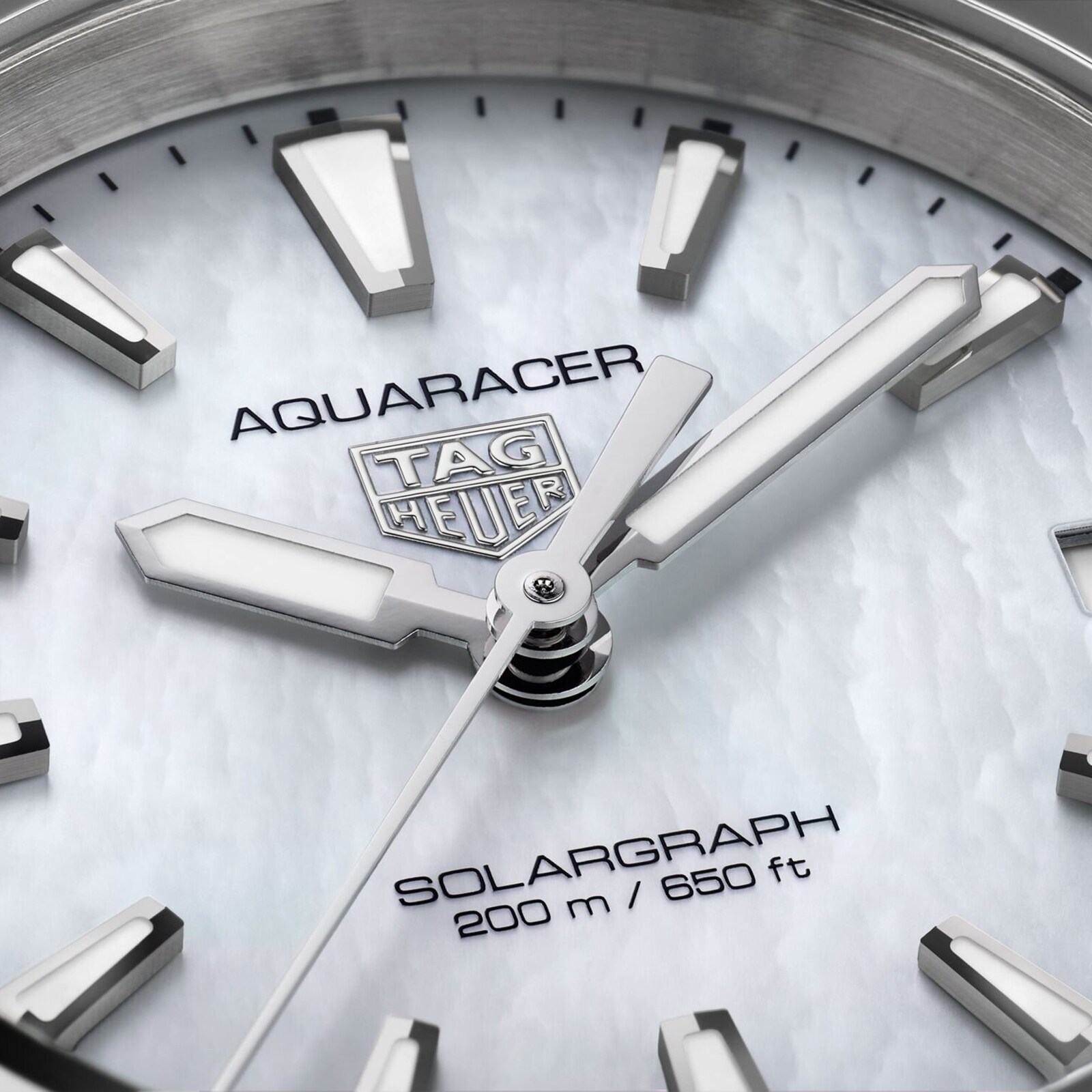 TAG Heuer Aquaracer WBP1312 Solar Watch | 34mm Stainless Steel | Mother Of Pearl Dial - Image 3