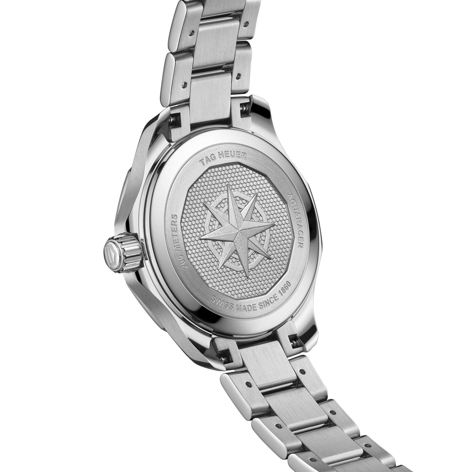 TAG Heuer Aquaracer WBP1312 Solar Watch | 34mm Stainless Steel | Mother Of Pearl Dial - Image 4